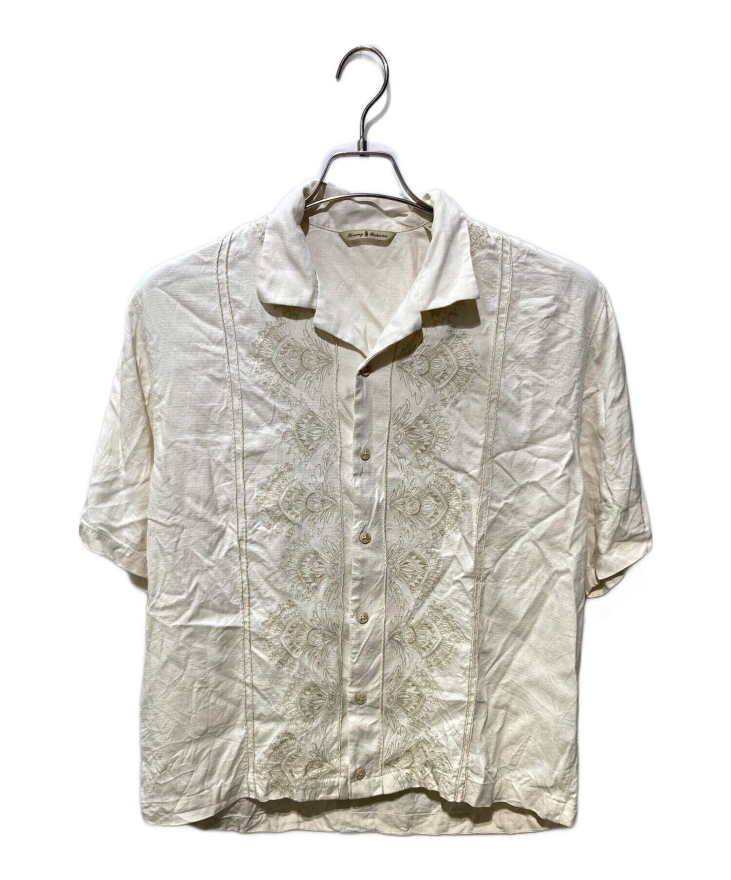 Tommy Bahama トミーバハマ オープンカラー アロハ シルク⑤