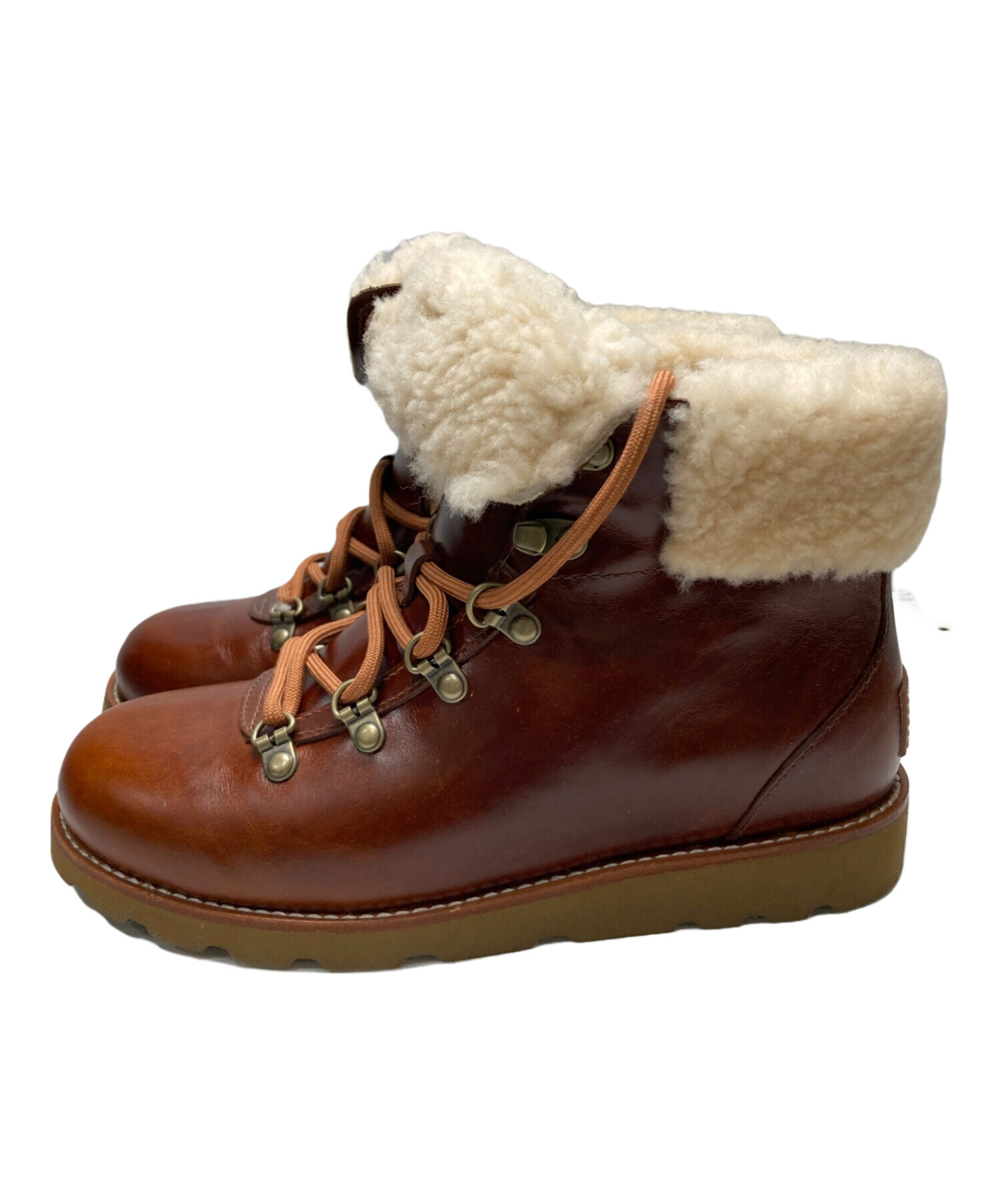 中古・古着通販】UGG (アグ) ボアブーツ ブラウン サイズ:24.0