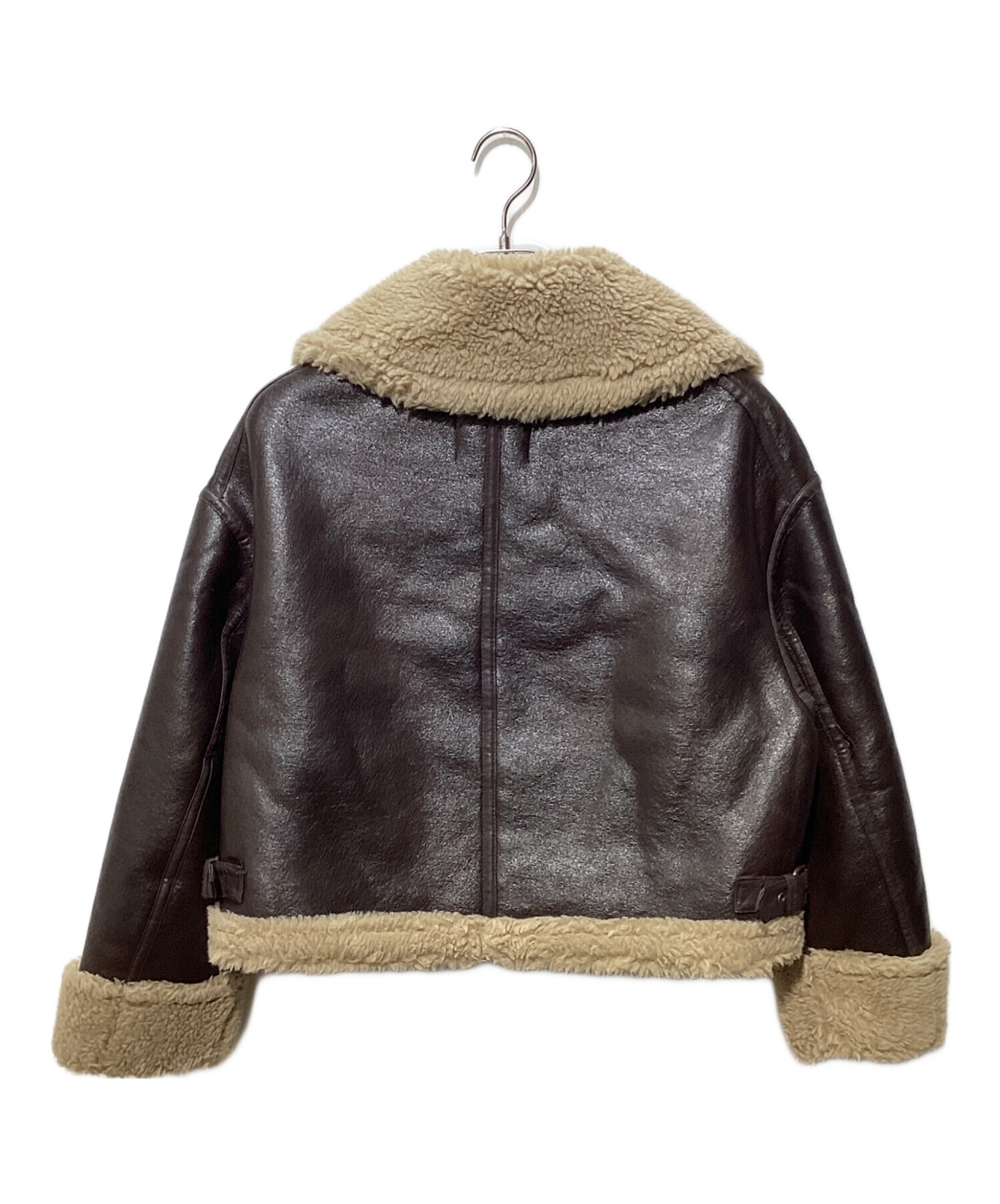 中古・古着通販】ZARA (ザラ) エコムートンジャケット ブラウン サイズ