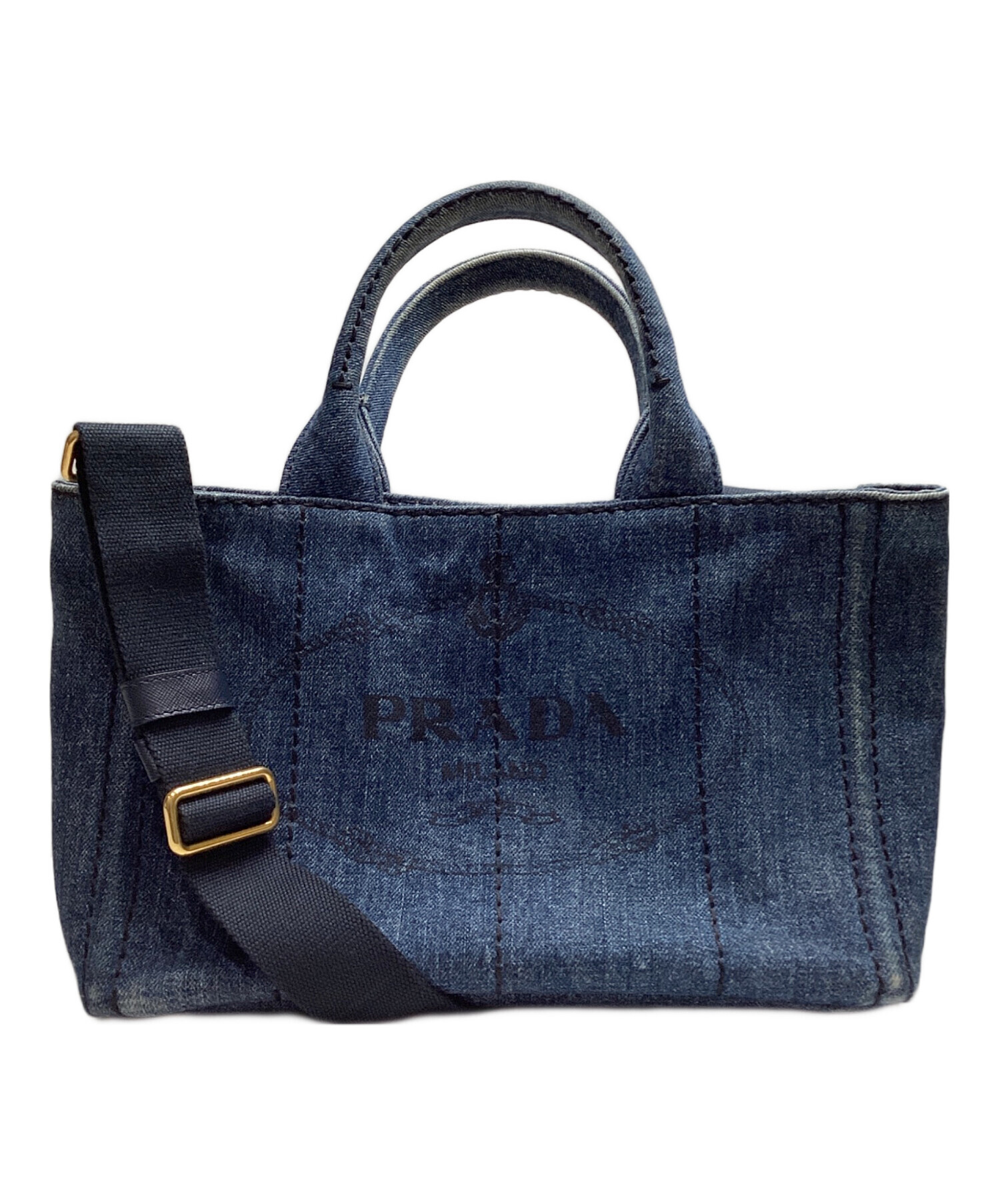 中古・古着通販】PRADA (プラダ) カナパトートバック インディゴ 