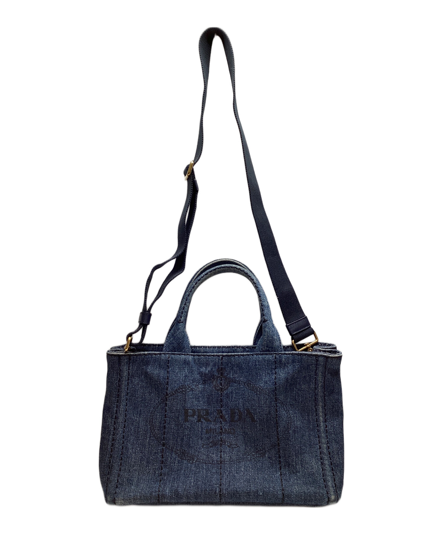 中古・古着通販】PRADA (プラダ) カナパトートバック インディゴ 