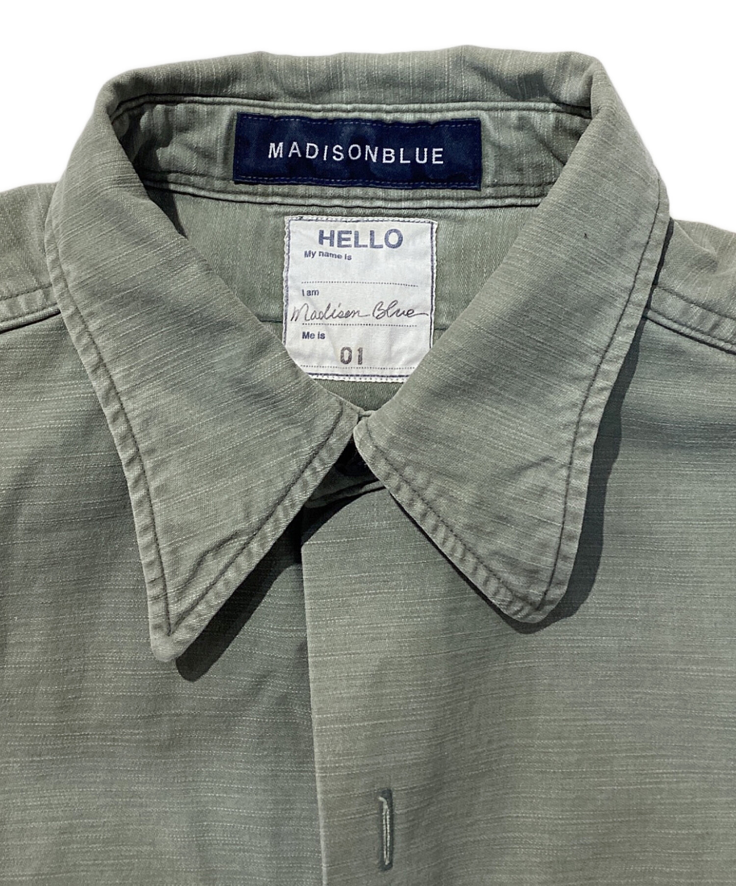 中古・古着通販】MADISON BLUE (マディソンブルー) ミリタリーシャツ