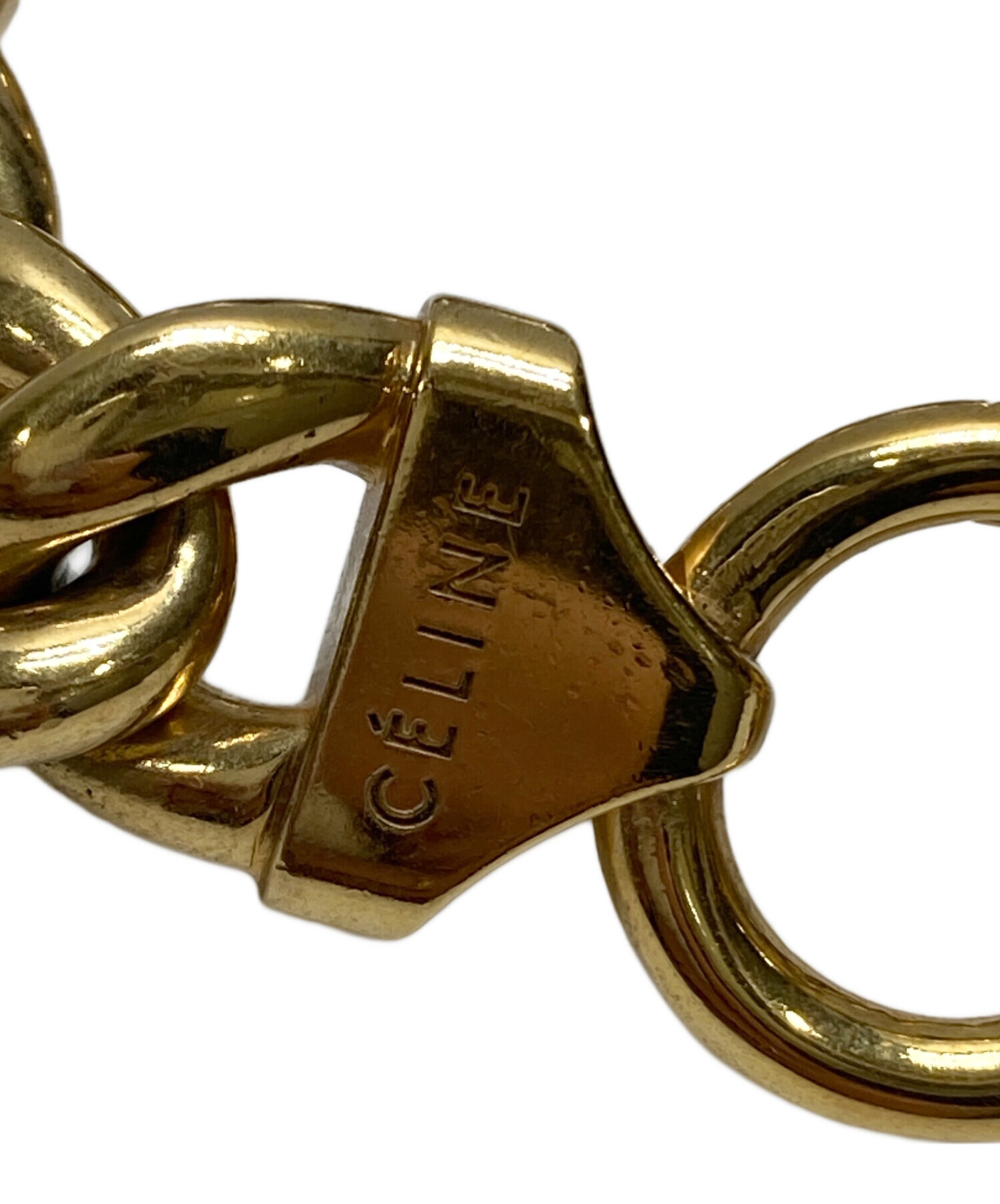 中古・古着通販】CELINE (セリーヌ) チェーンブレスレット ゴールド