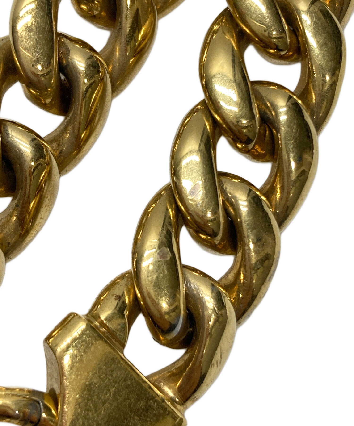 中古・古着通販】CELINE (セリーヌ) チェーンブレスレット ゴールド