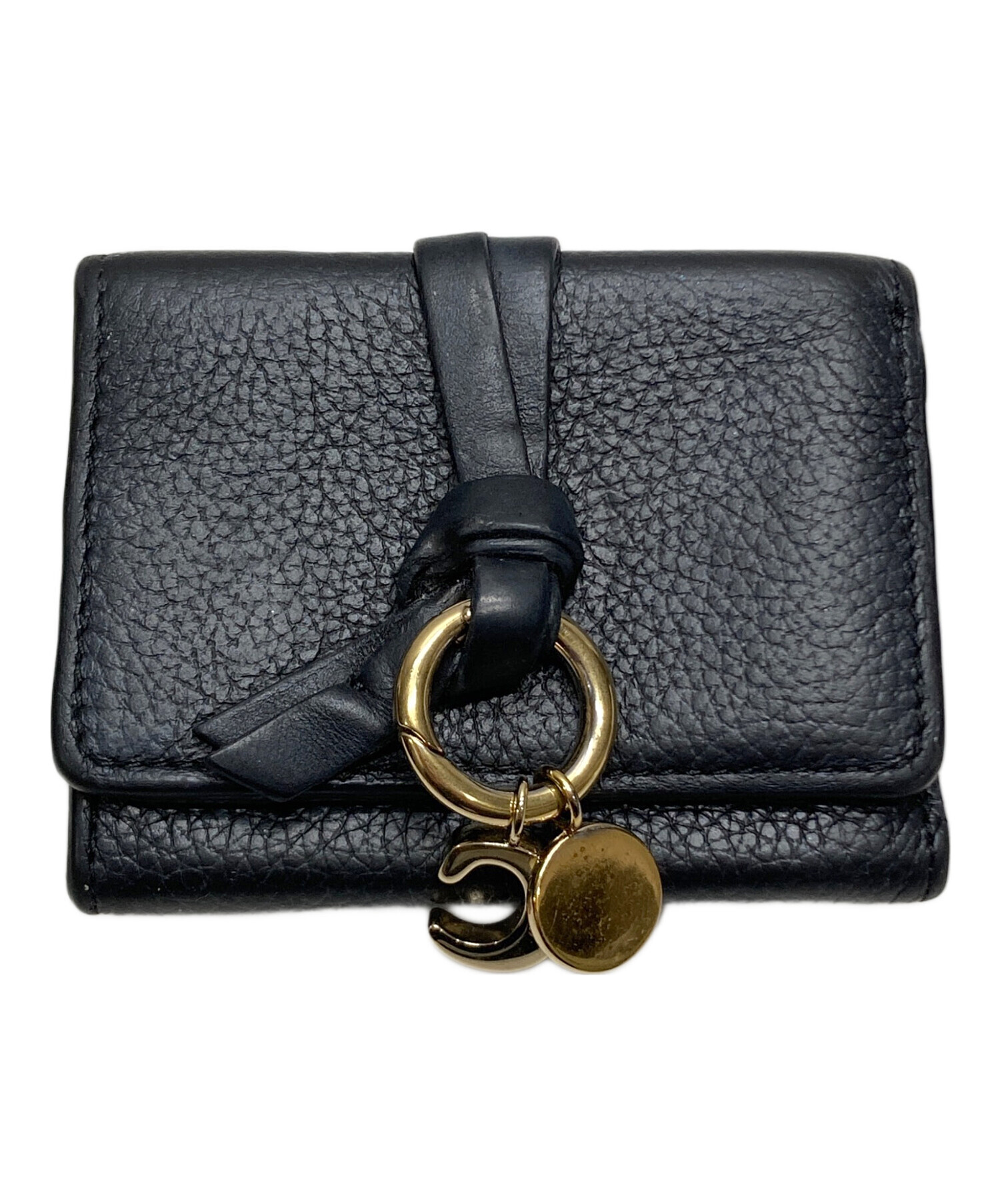 中古・古着通販】Chloe (クロエ) 3つ折り財布 ブラック｜ブランド