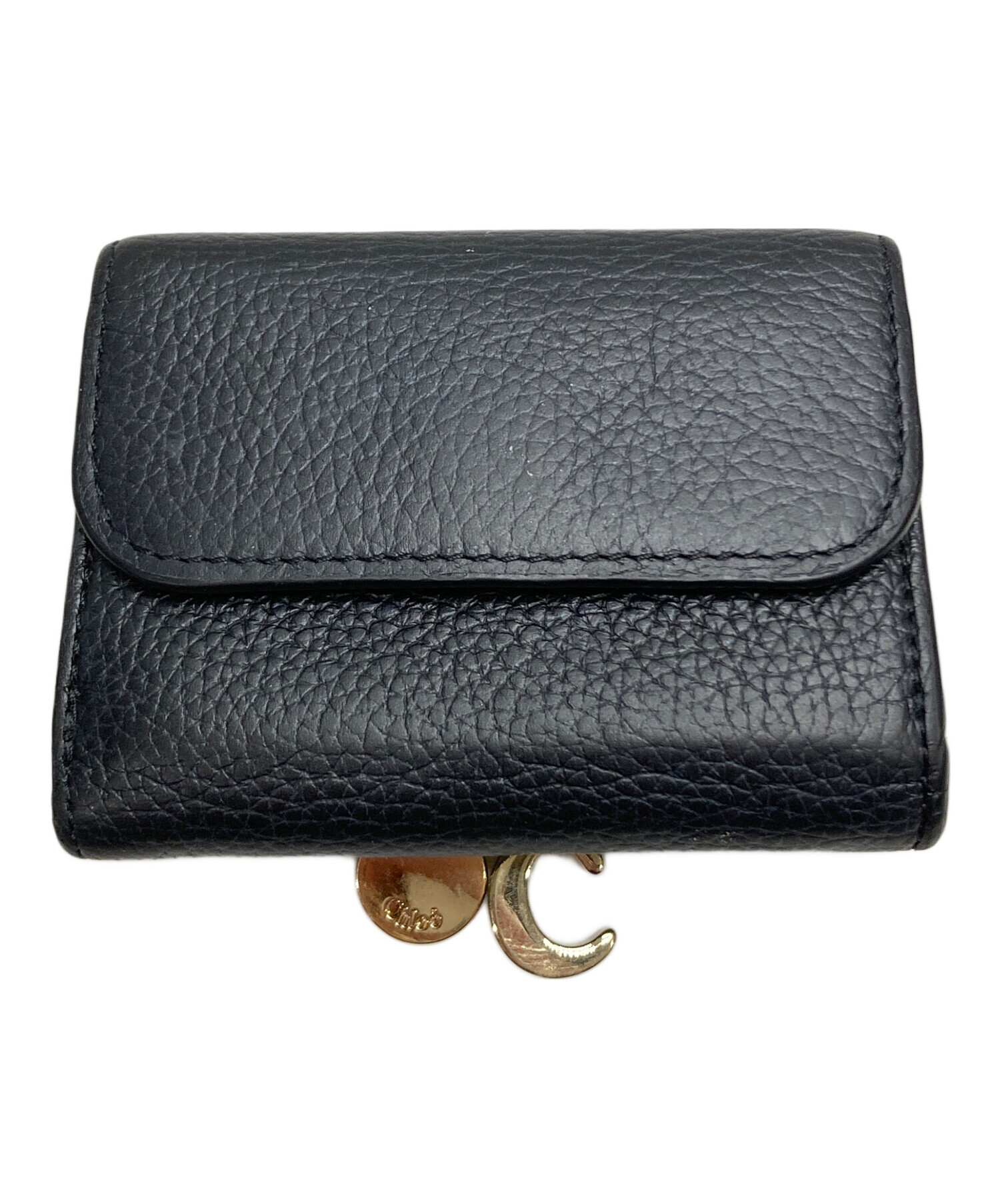 中古・古着通販】Chloe (クロエ) 3つ折り財布 ブラック｜ブランド