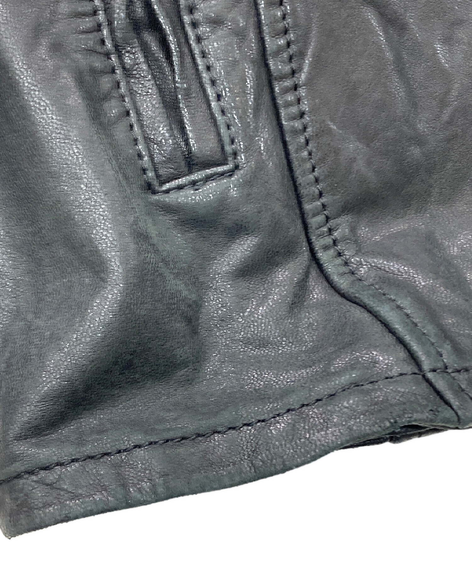中古・古着通販】INTERMEZZO (インターメッツォ) レザーシャツ