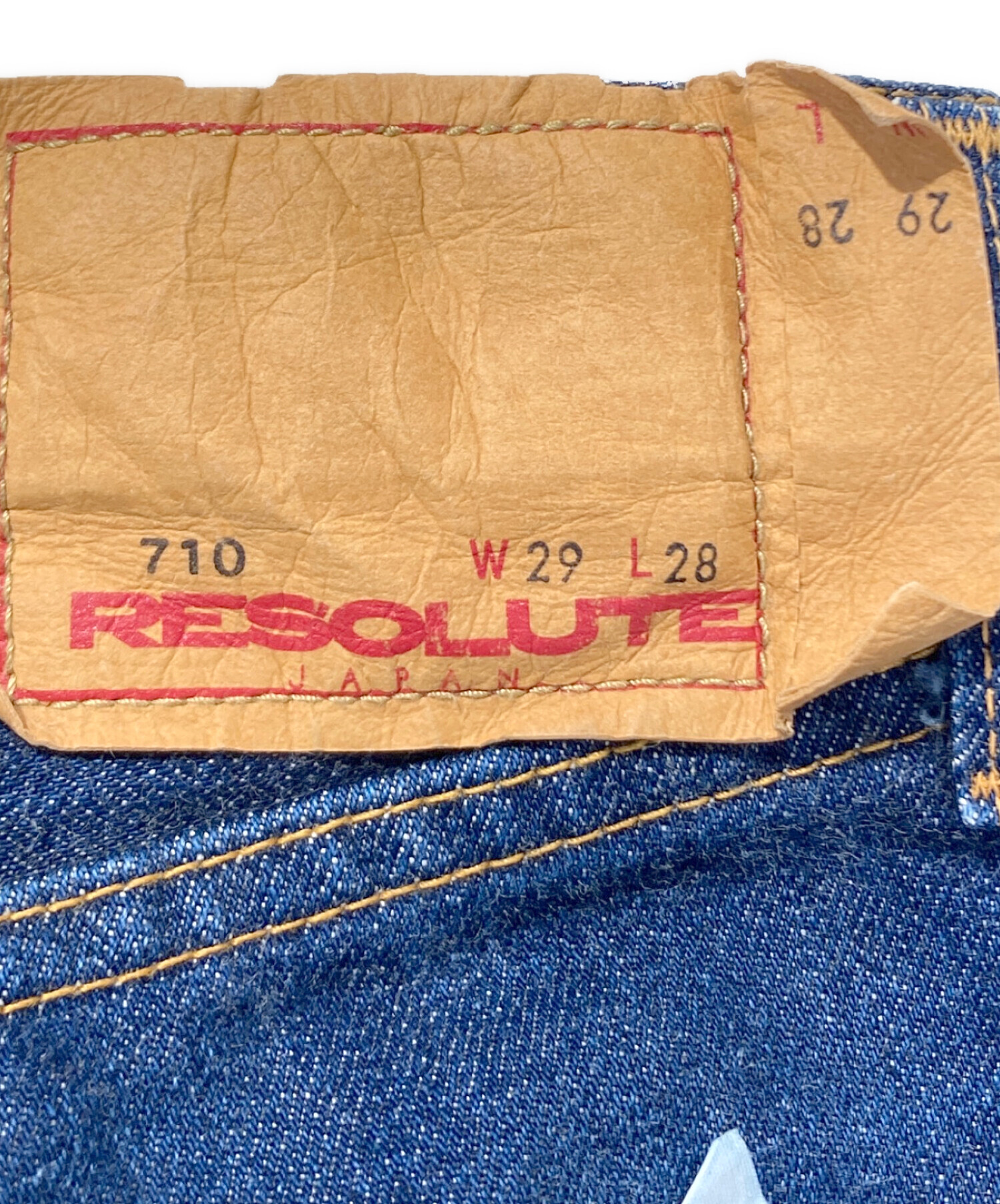 中古・古着通販】RESOLUTE (リゾルト) デニムパンツ インディゴ サイズ 