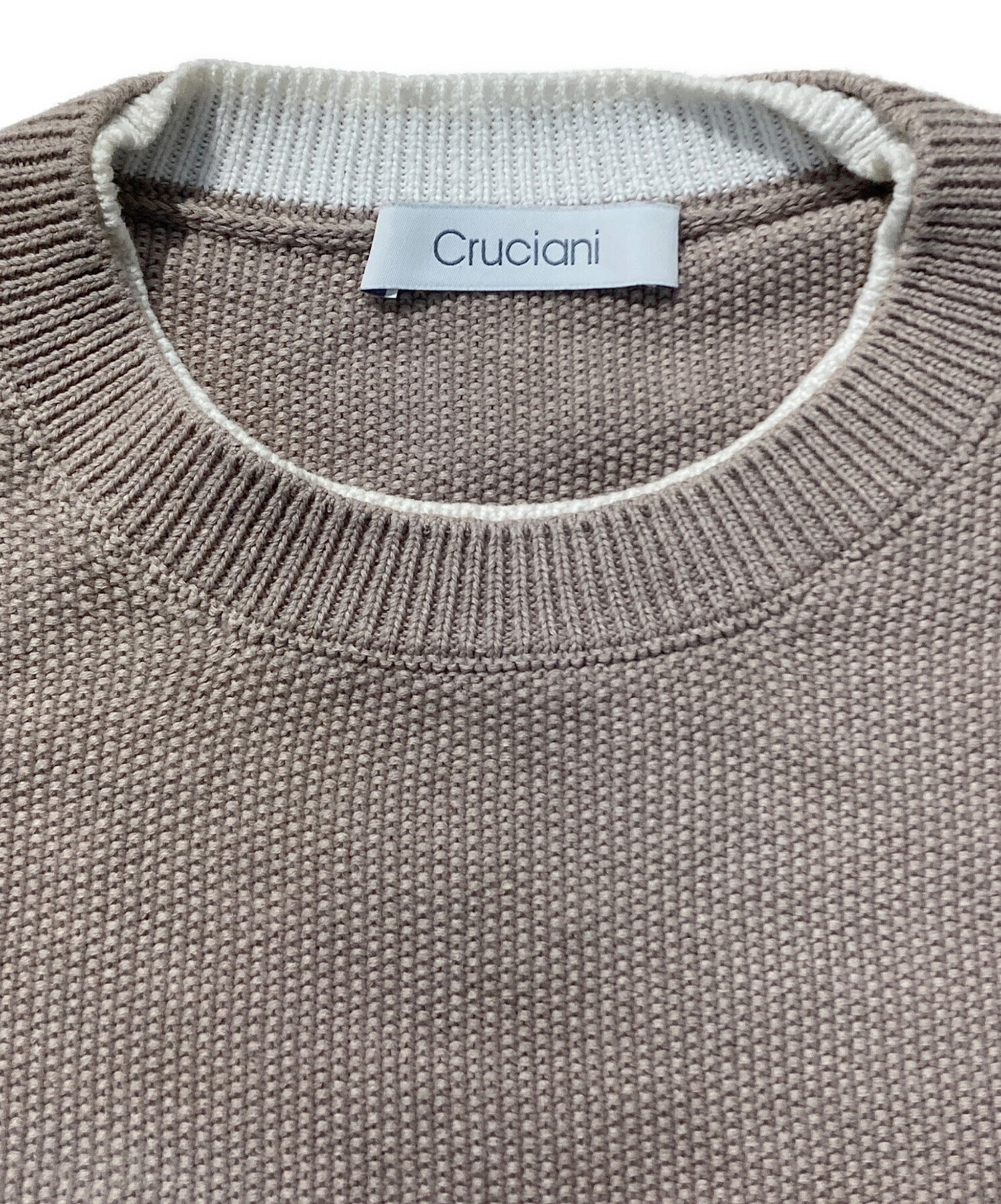 中古・古着通販】CRUCIANI (クルチアーニ) コットンニット ベージュ