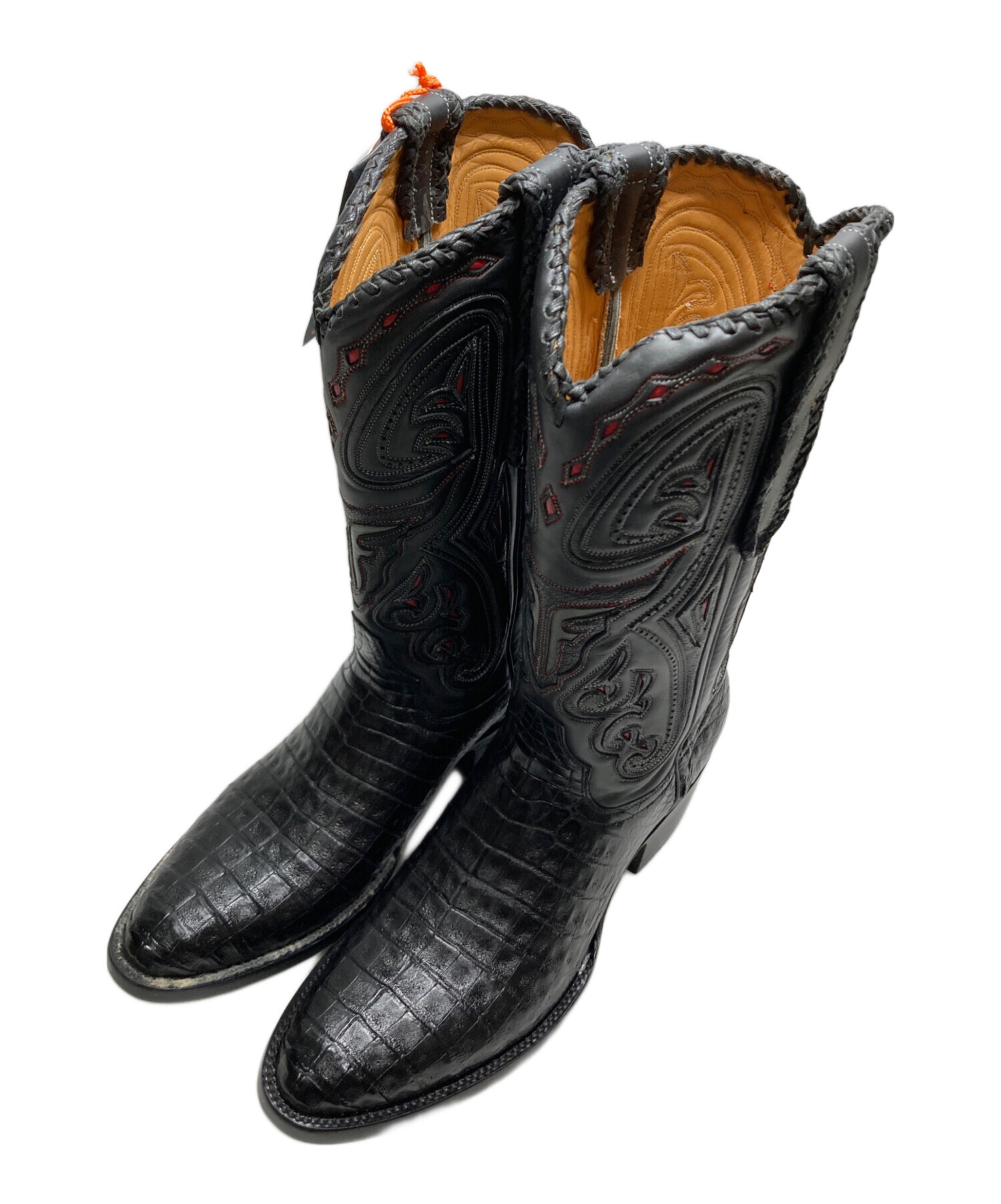 中古・古着通販】FRYE (フライ) ウェスタンブーツ ブラック サイズ