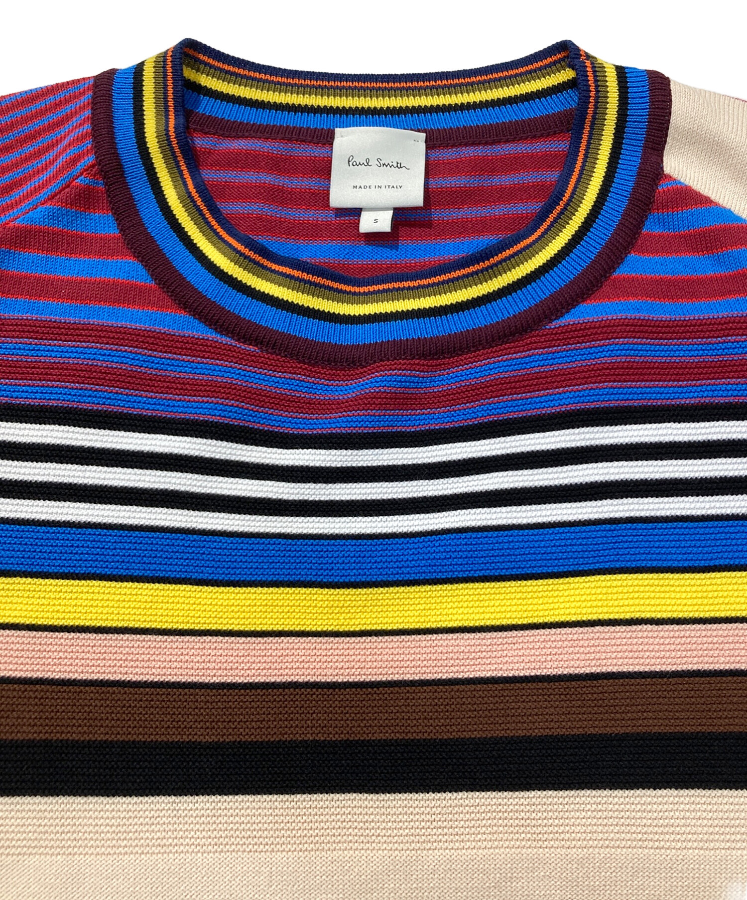 中古・古着通販】PAUL SMITH (ポールスミス) マルチボーダーニット 