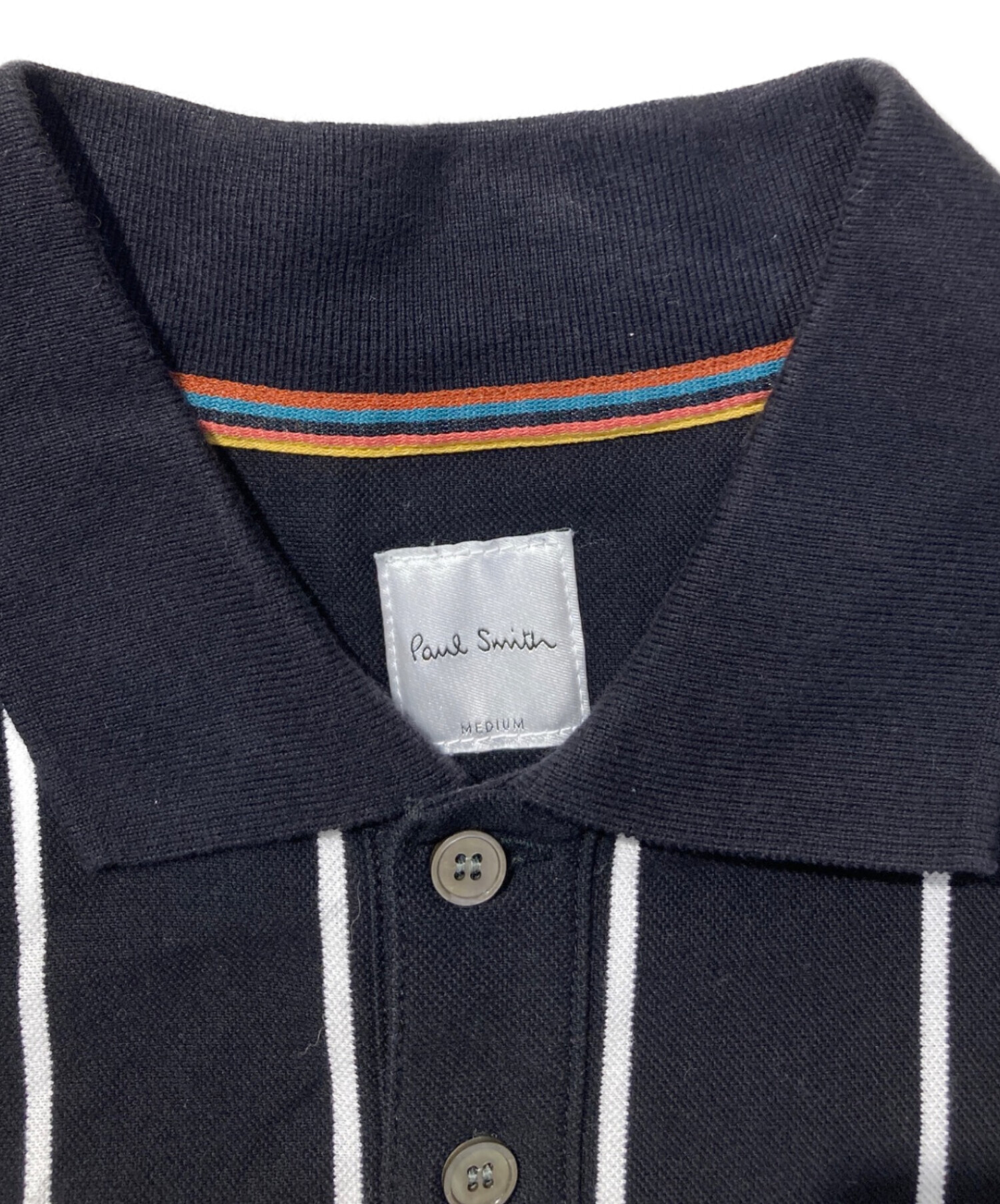 中古・古着通販】Paul Smith (ポールスミス) ストライプポロシャツ