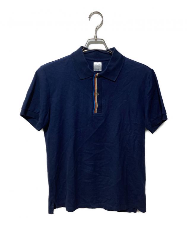 Paul Smith ネイビー ポロシャツ 中古・古着通販】Paul Smith (ポールスミス) 半袖ポロシャツ ネイビー