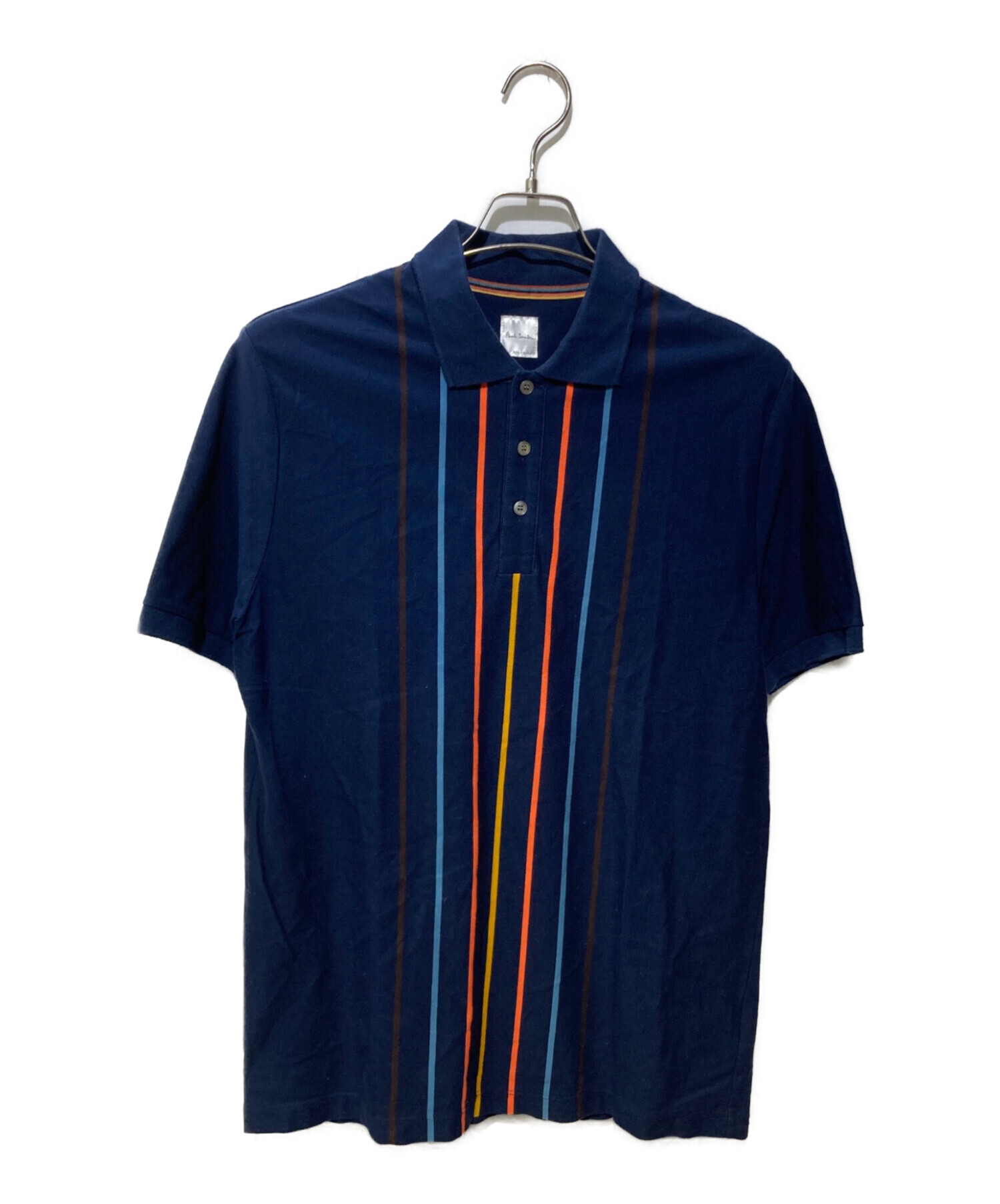 中古・古着通販】PAUL SMITH (ポールスミス) ストライプ半袖ポロシャツ