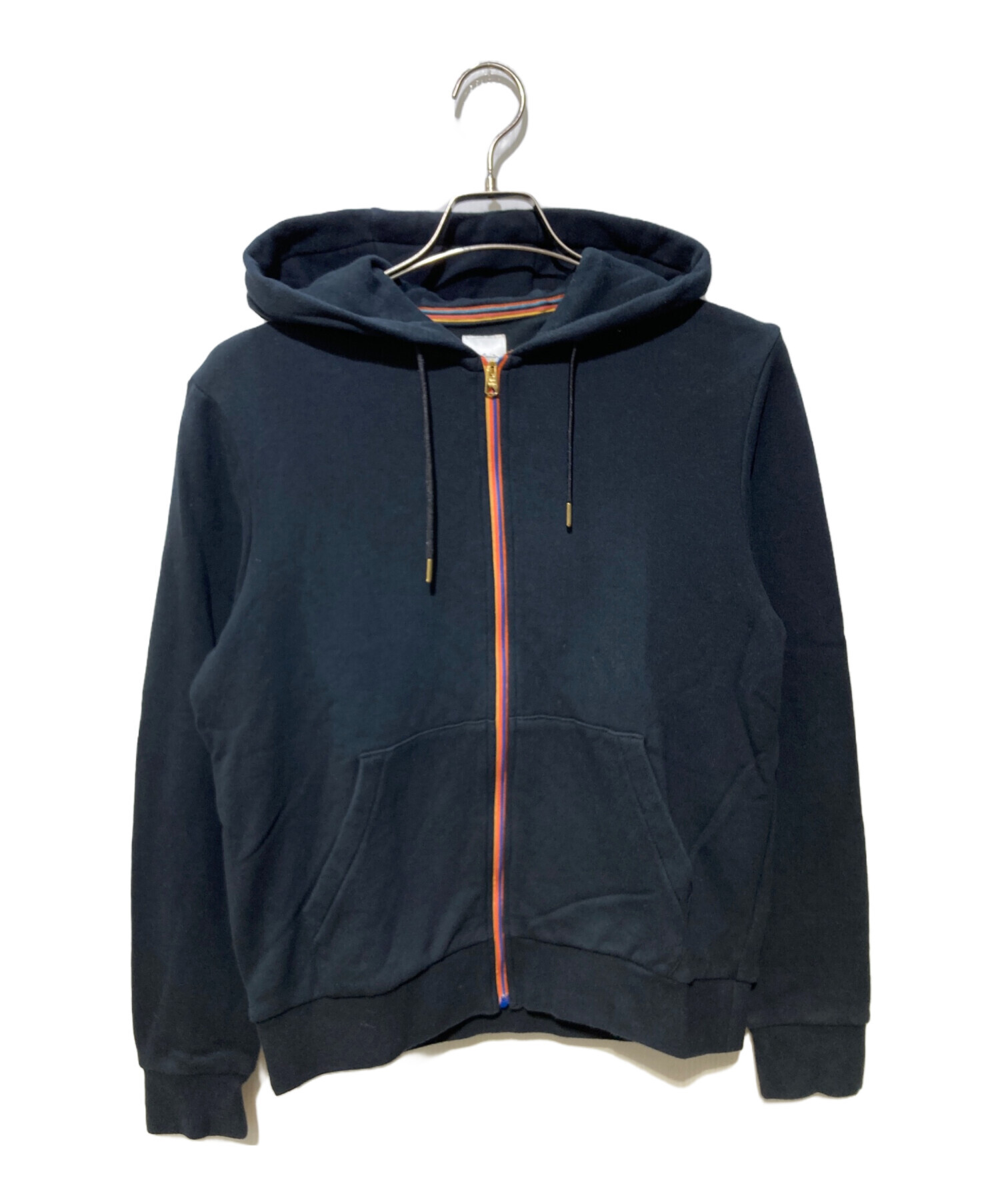 PaulSmith ss 刺繍入り黒フード パーカー 長袖ジップアップパーカー 827196 | Paul Smith (Men)/ポール