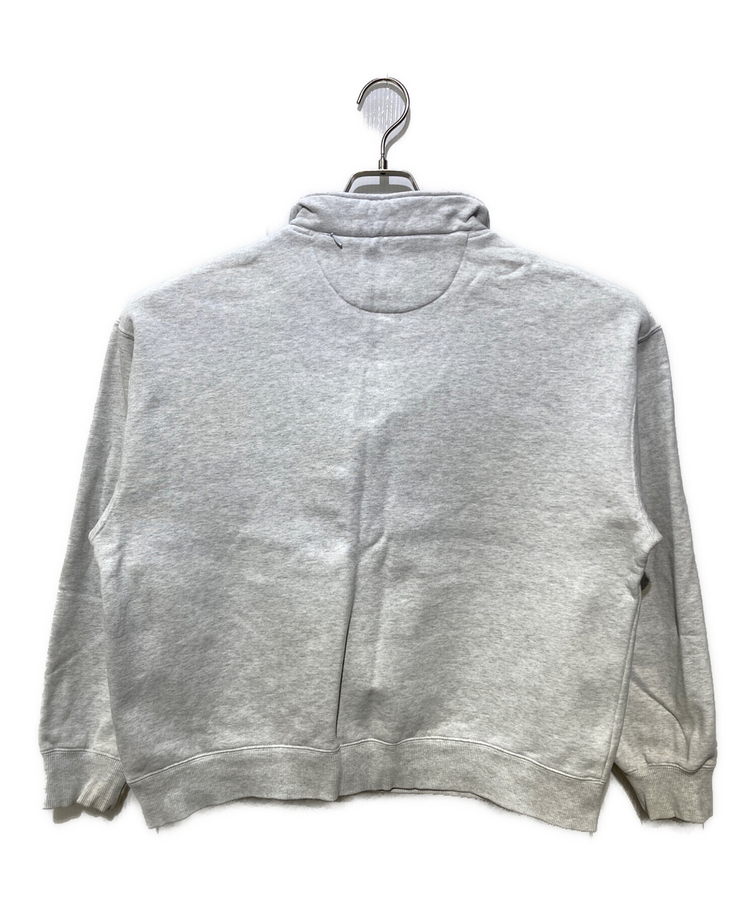 中古・古着通販】HUF (ハフ) ハーフジップスウェット グレー サイズ:L