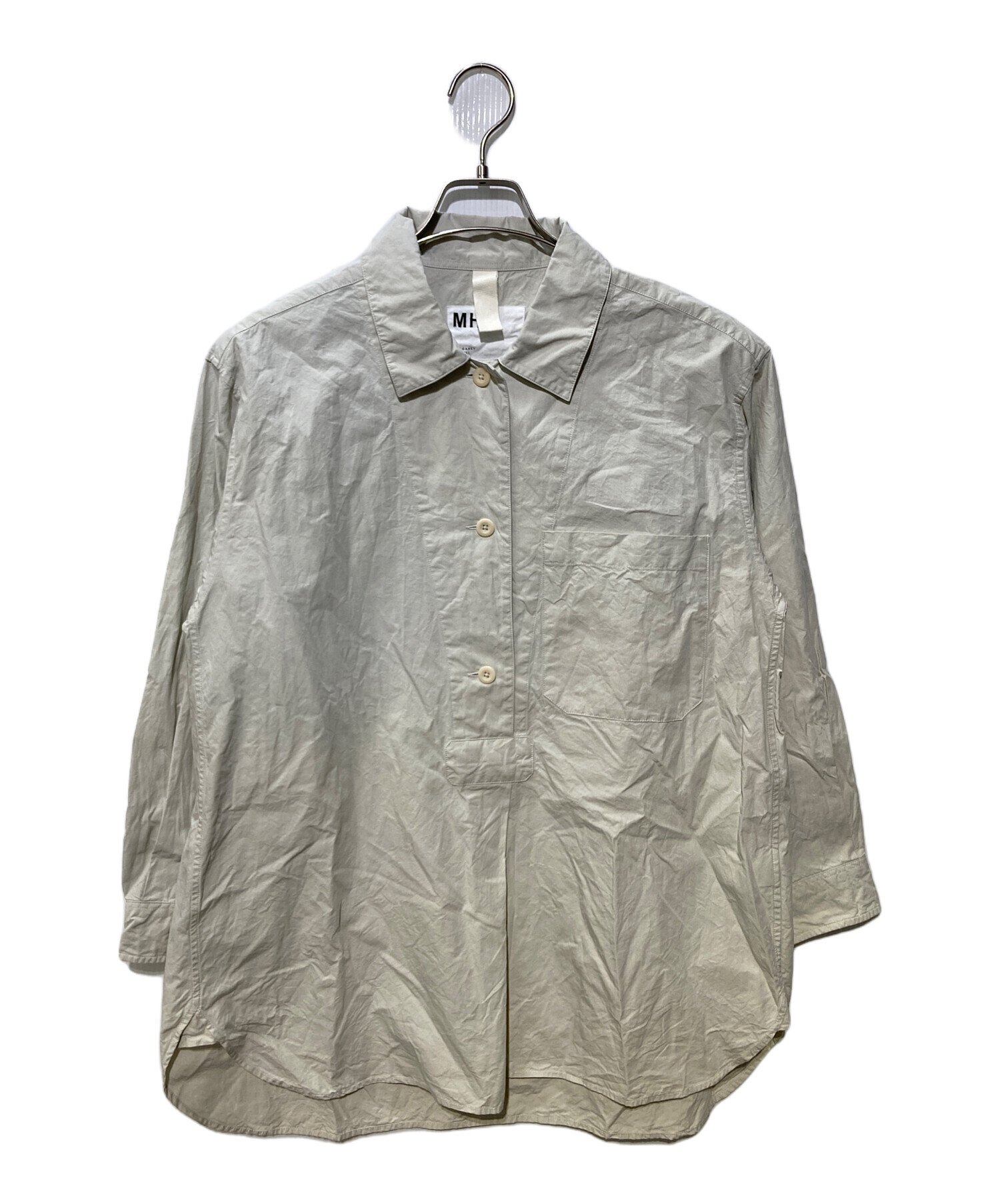 中古・古着通販】MHL (エムエイチエル) コットンプルオーバーシャツ 