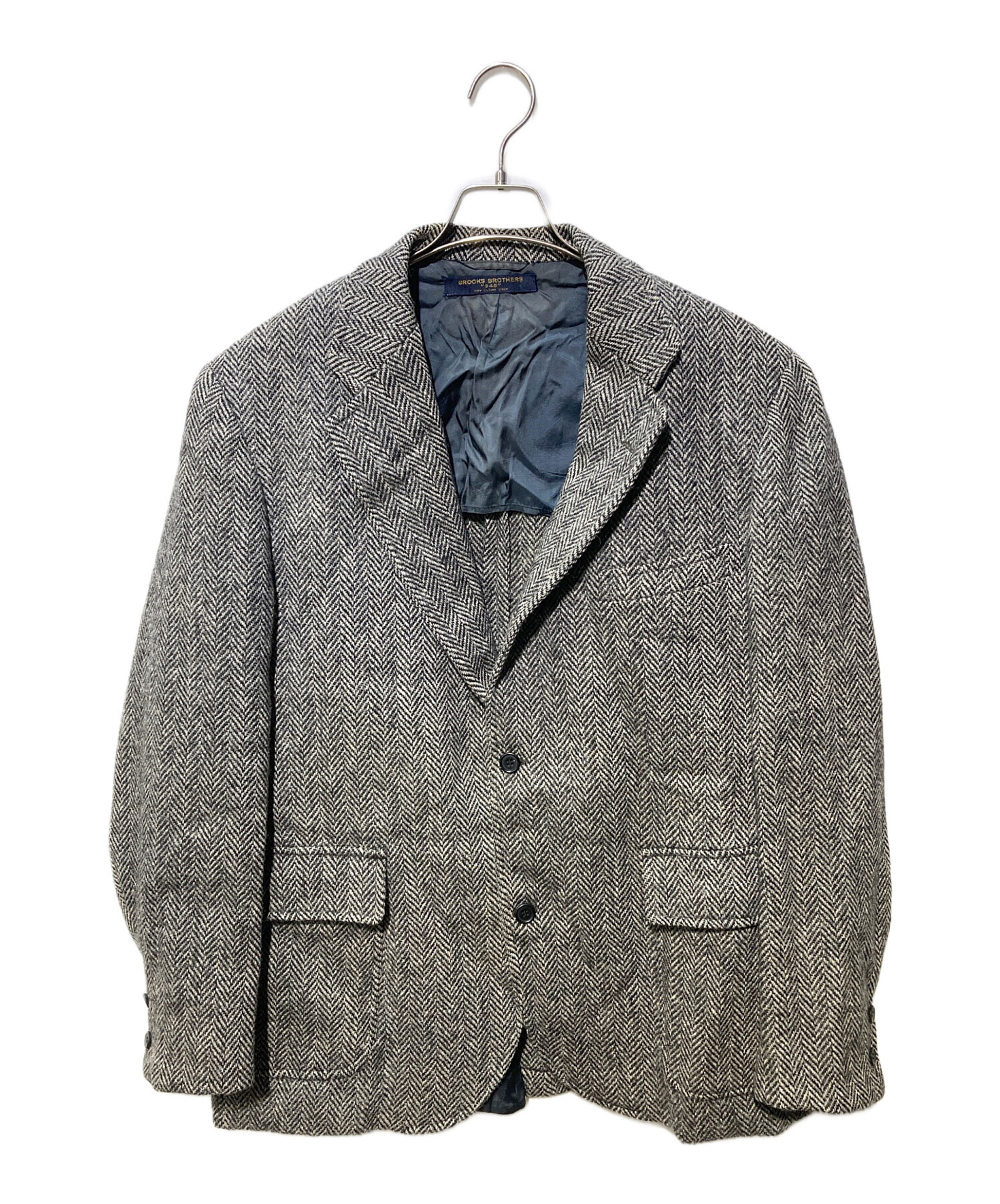 王道！ブルックスブラザーズ 346 スーツセットアップ ヘリンボーン グレー 中古・古着通販】BROOKS BROTHERS 346 (ブルックスブラザーズ 346