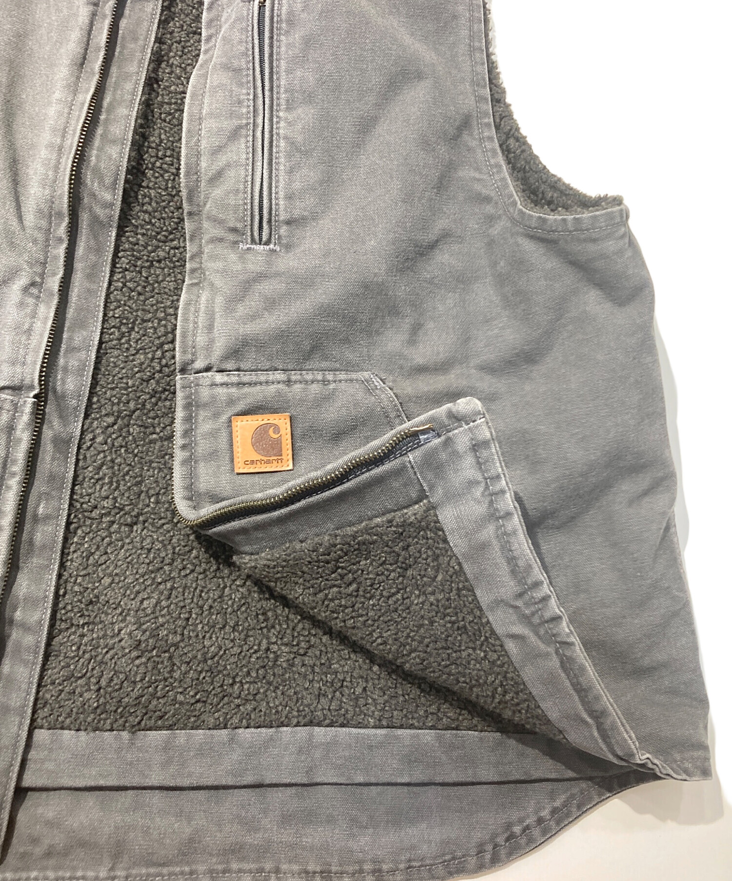 中古・古着通販】CarHartt (カーハート) ダックベスト グレー サイズ:L
