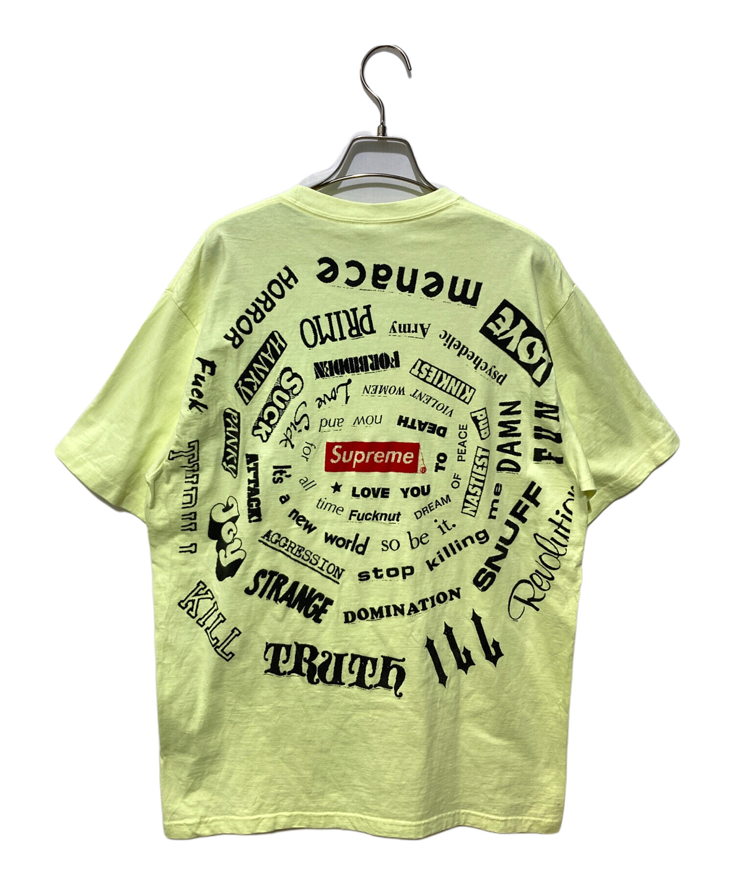 中古・古着通販】Supreme (シュプリーム) Spiral Tee イエロー サイズ 