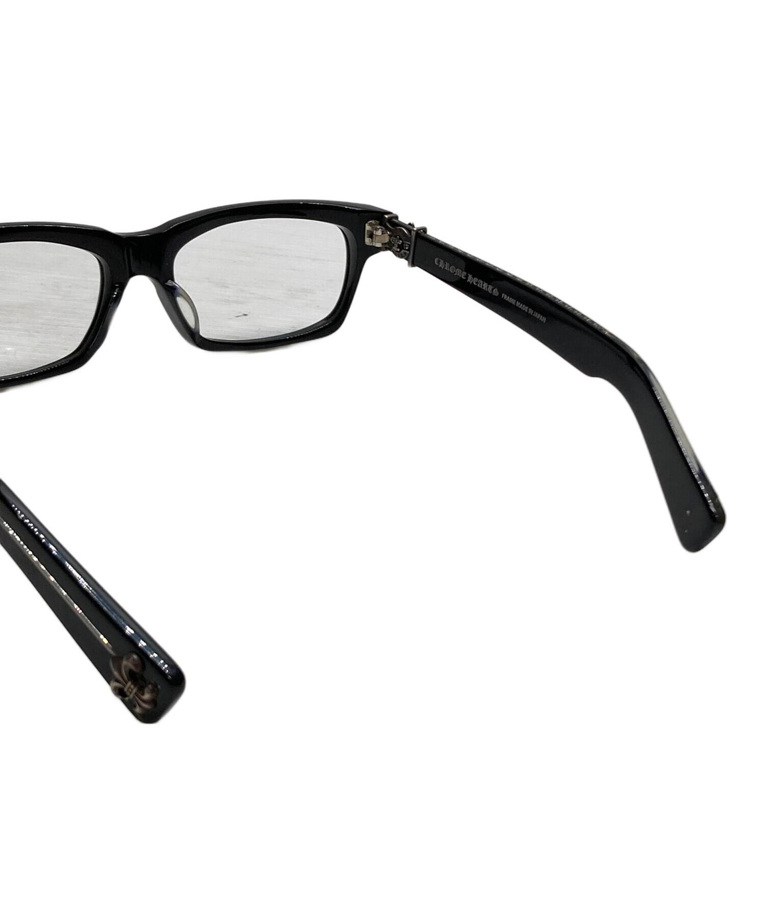 中古・古着通販】CHROME HEARTS (クロムハーツ) 伊達眼鏡 ブラック 中古・古着通販】CHROME HEARTS (クロムハーツ) 伊達眼鏡 ブラック