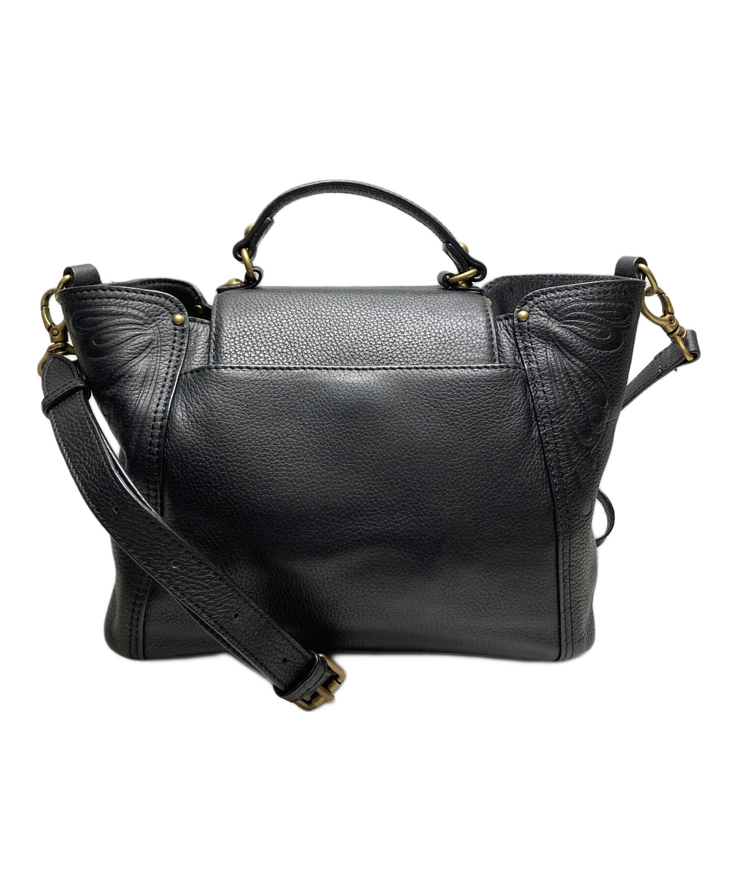 中古・古着通販】ANNA SUI (アナスイ) 2WAYバッグ ブラック｜ブランド