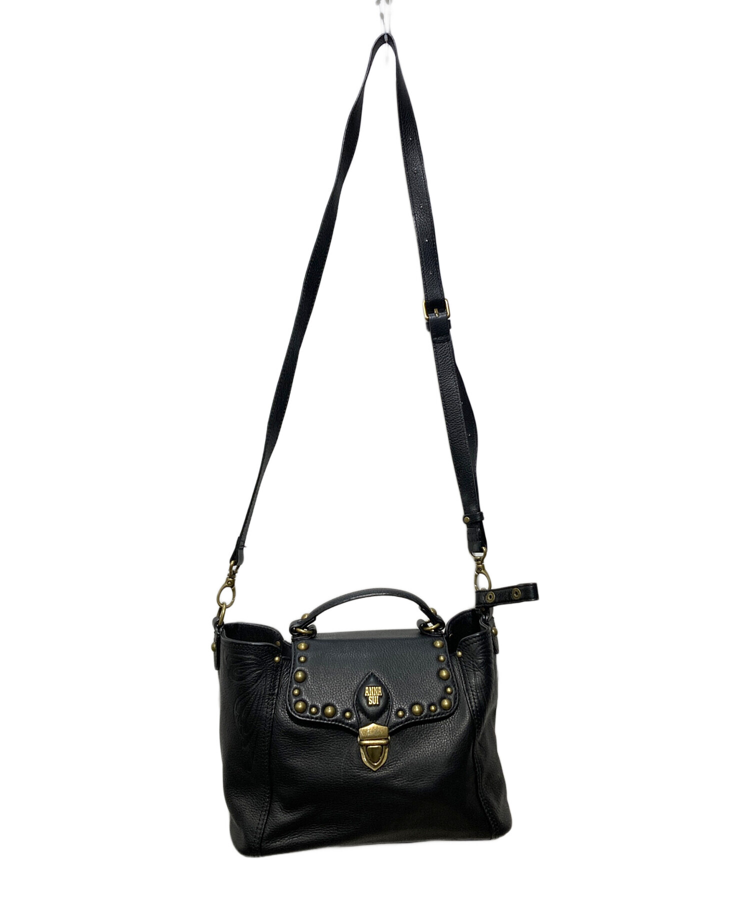 中古・古着通販】ANNA SUI (アナスイ) 2WAYバッグ ブラック｜ブランド