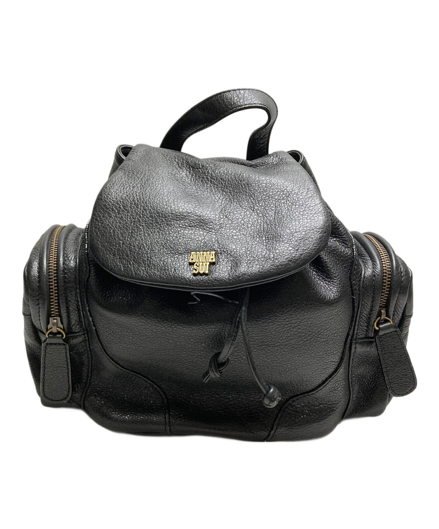中古・古着通販】ANNA SUI (アナスイ) リュック ブラック｜ブランド 