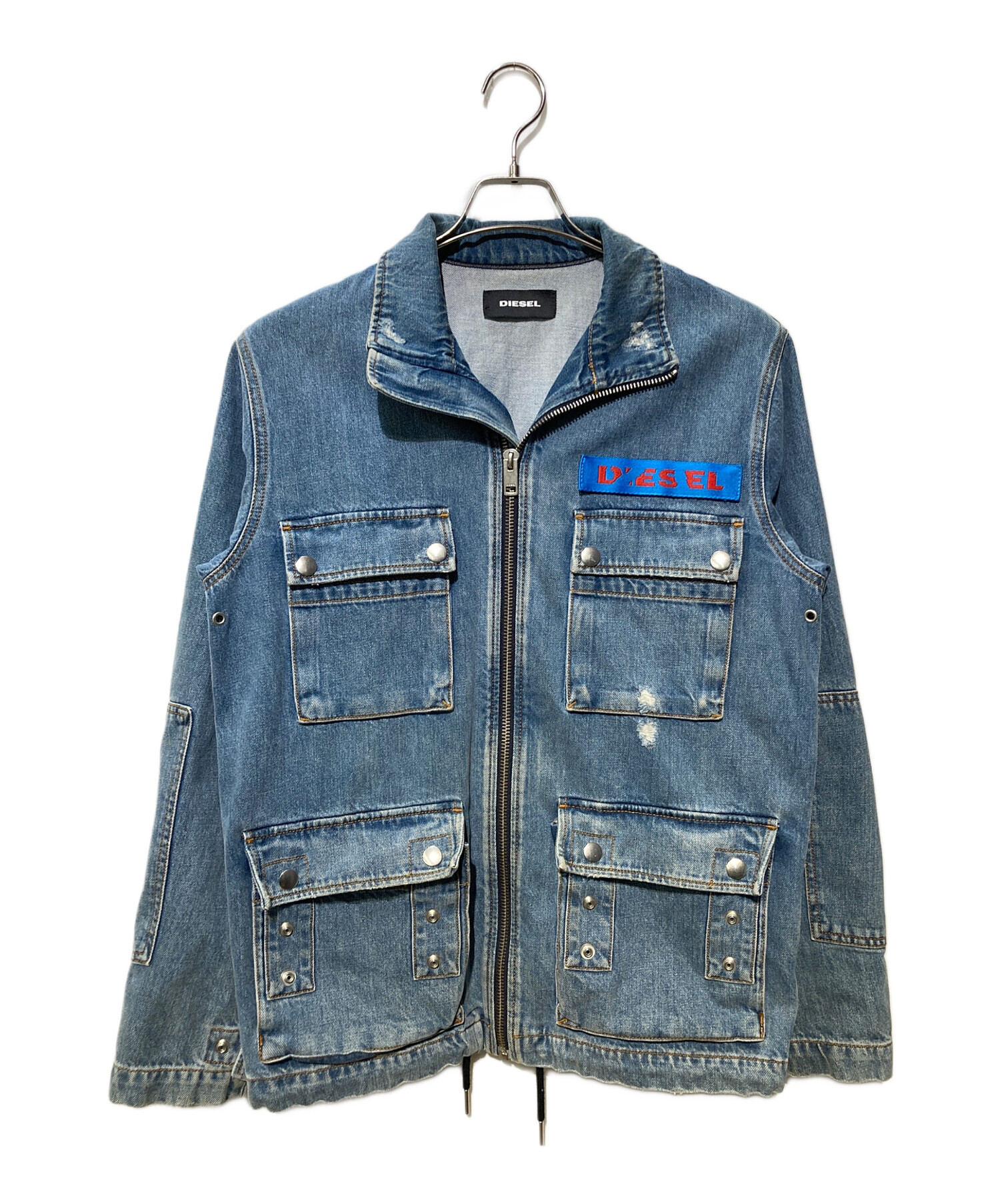 DIESEL ディーゼル トラックジャケット デニム 中古・古着通販】DIESEL (ディーゼル) M-65 DENIM JACKET インディゴ
