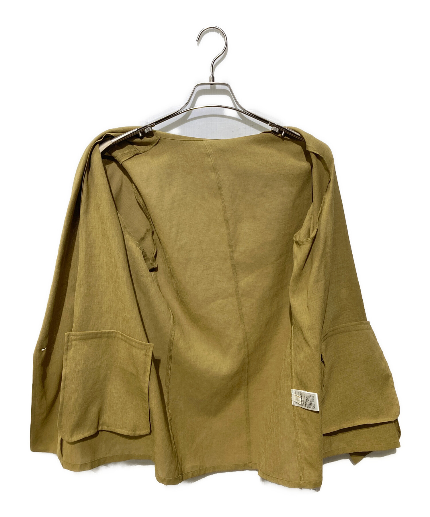 未使用近　ラウンジドレス　リネンライクシアージャケット　ベージュ. Loungedress（ラウンジドレス） ジャケット テーラードジャケット