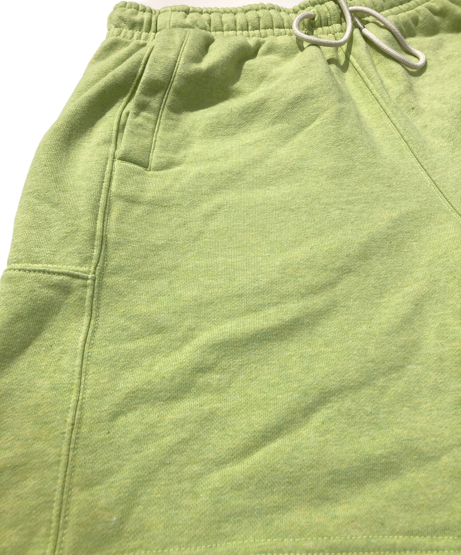 old Nike 90s フェードスウェット　ハーフパンツ 中古・古着通販】NIKE (ナイキ) スウェットハーフパンツ 黄緑 サイズ:L