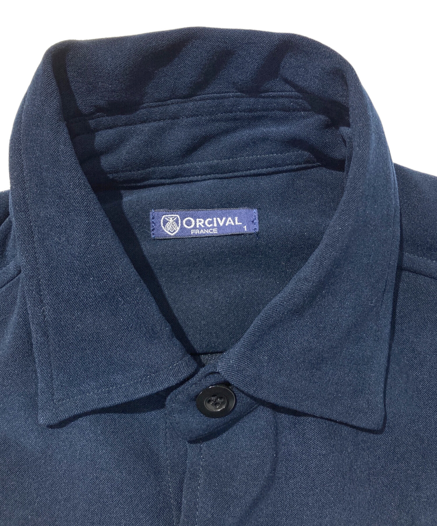 中古・古着通販】ORCIVAL (オーシバル) サテンムース長袖シャツ
