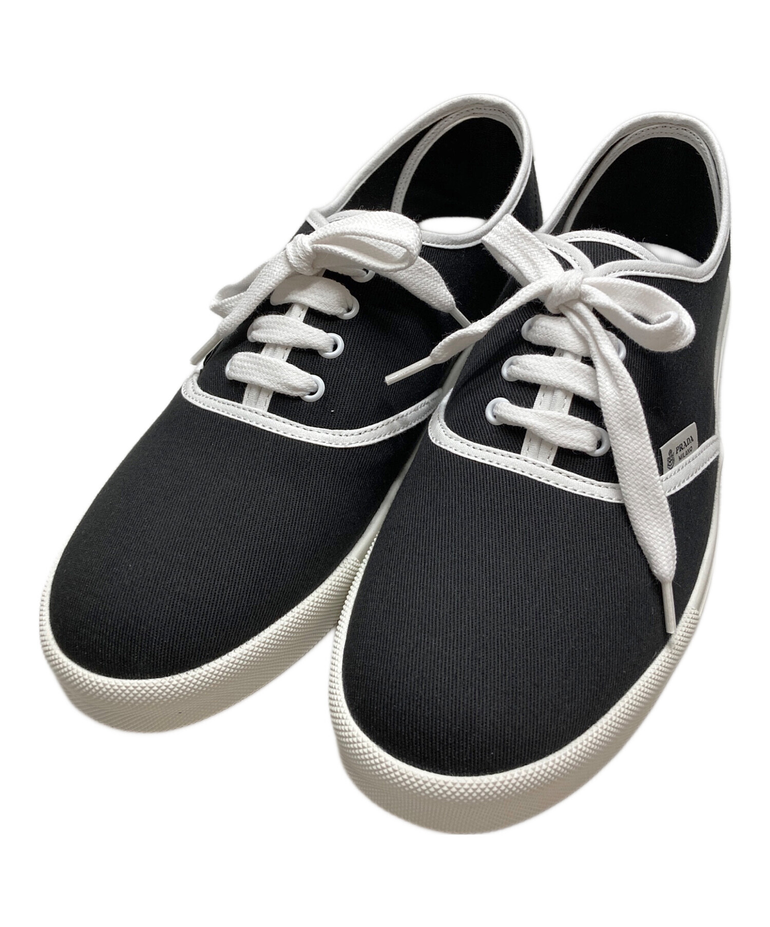 最新未使用品！ 中古・古着通販】PRADA (プラダ) ドリルファブリック スニーカー