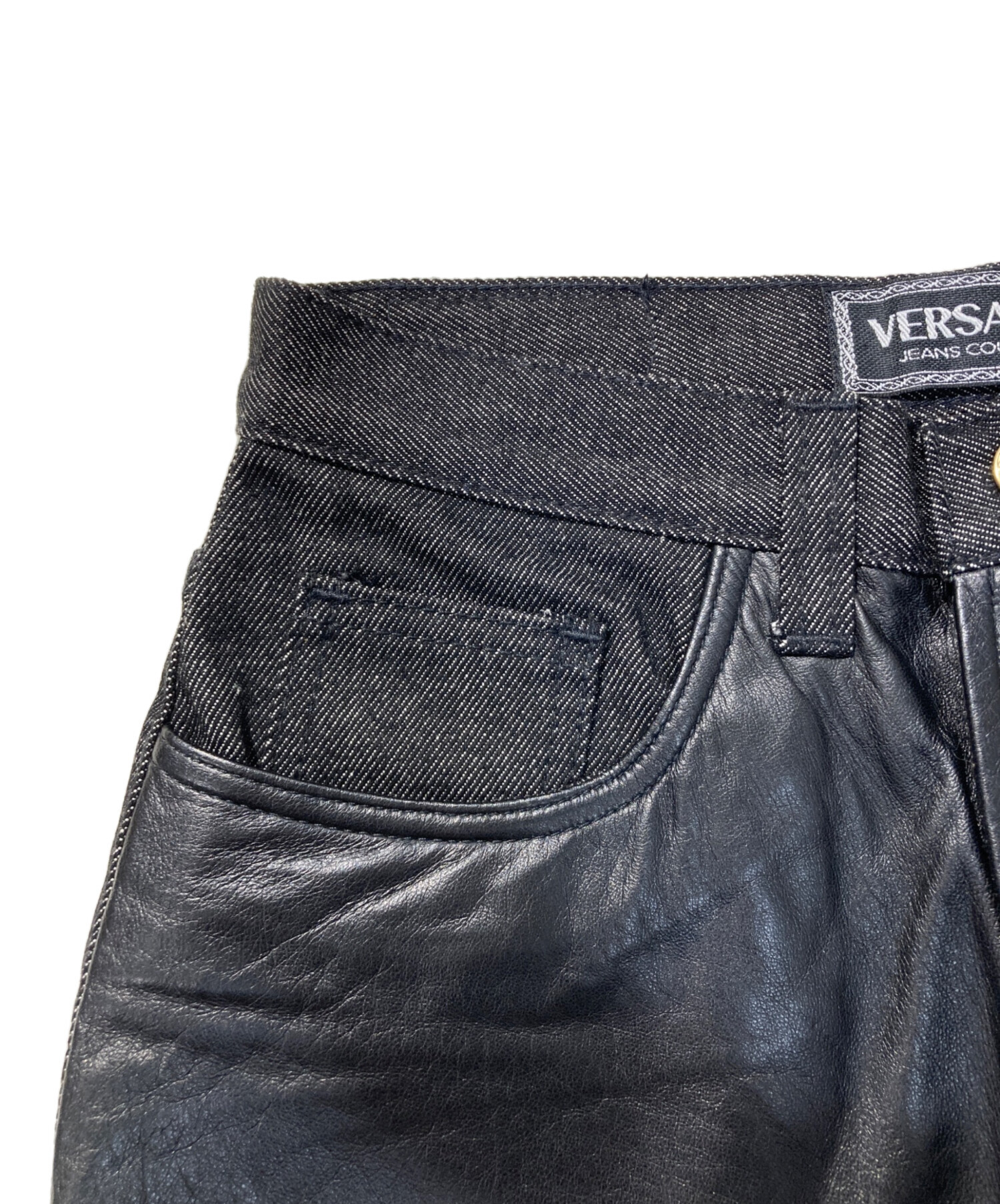 Versace Jeans Couture パイソン切り替えデニム Versace Jeans Couture パイソン切り替えデニム JEANS COUTURE