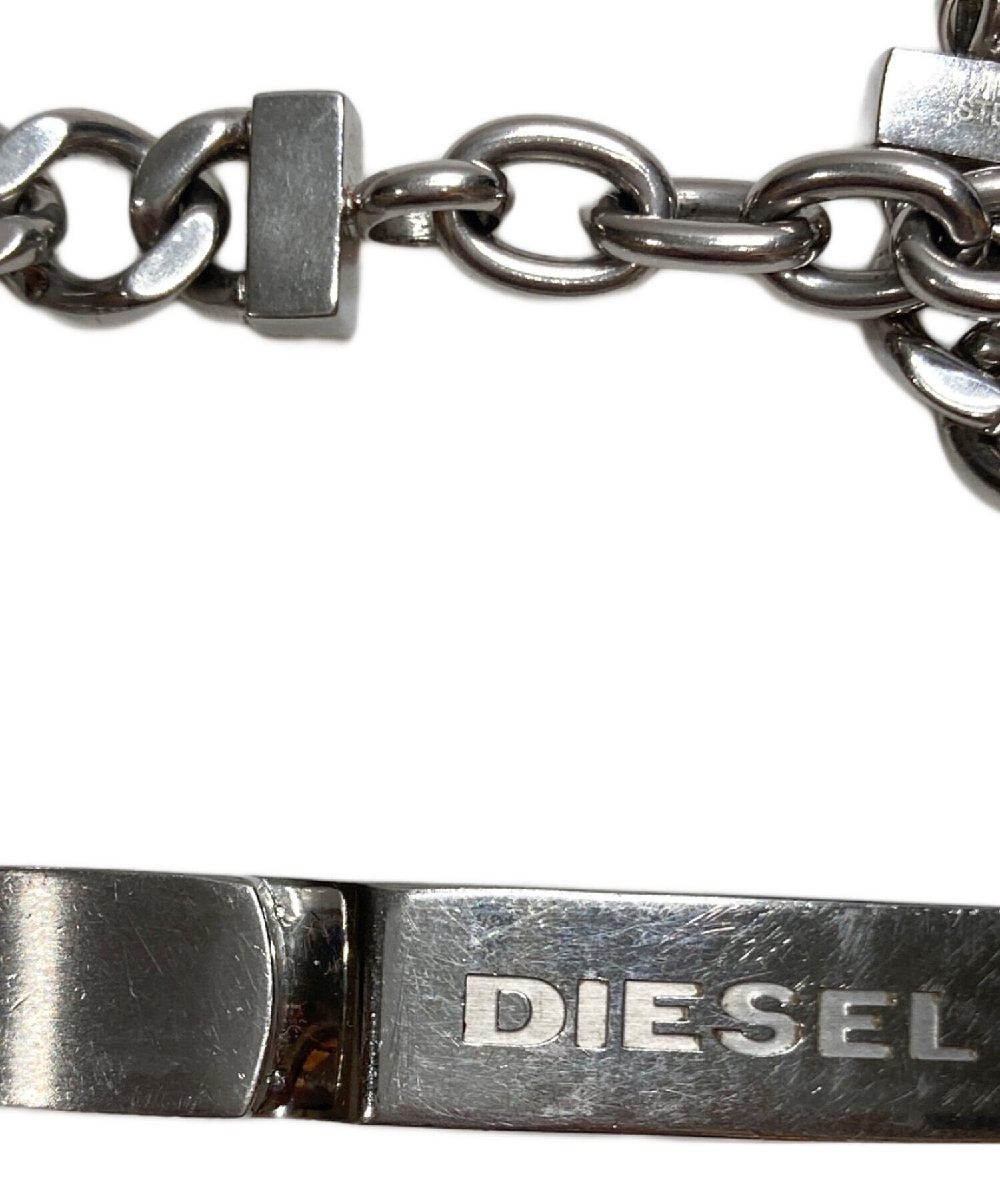 中古・古着通販】DIESEL (ディーゼル) ブレスレット シルバー 中古・古着通販】DIESEL (ディーゼル) ブレスレット シルバー