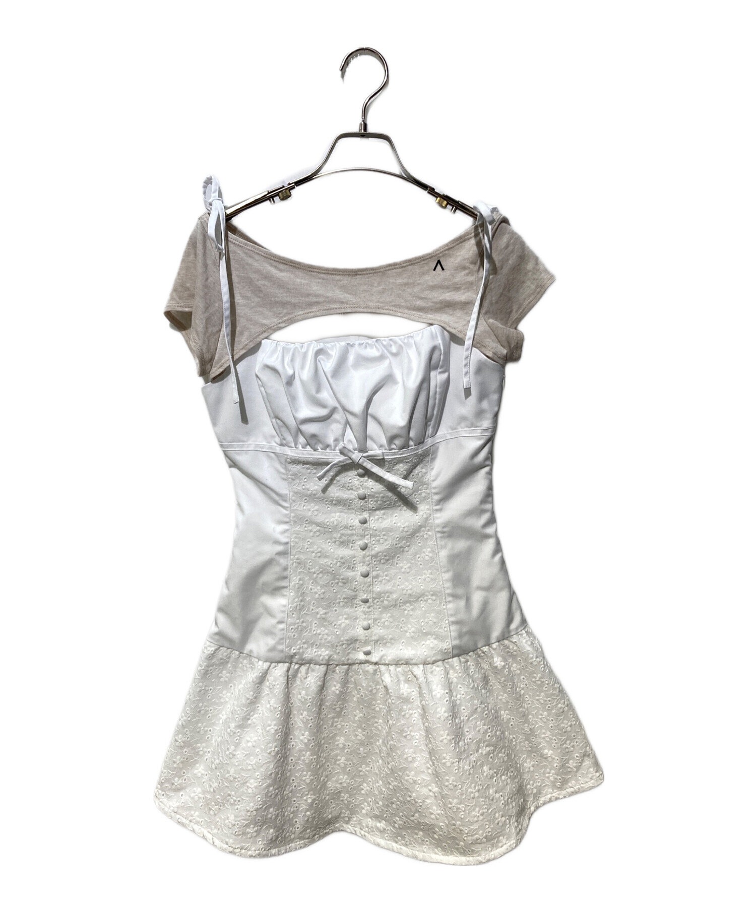 中古・古着通販】ANDMARY (アンドマリー) Sandra lace dress ホワイト