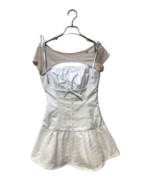 ANDMARY Sandra lace dress ホワイト 中古・古着通販】ANDMARY (アンドマリー) Sandra lace dress ホワイト