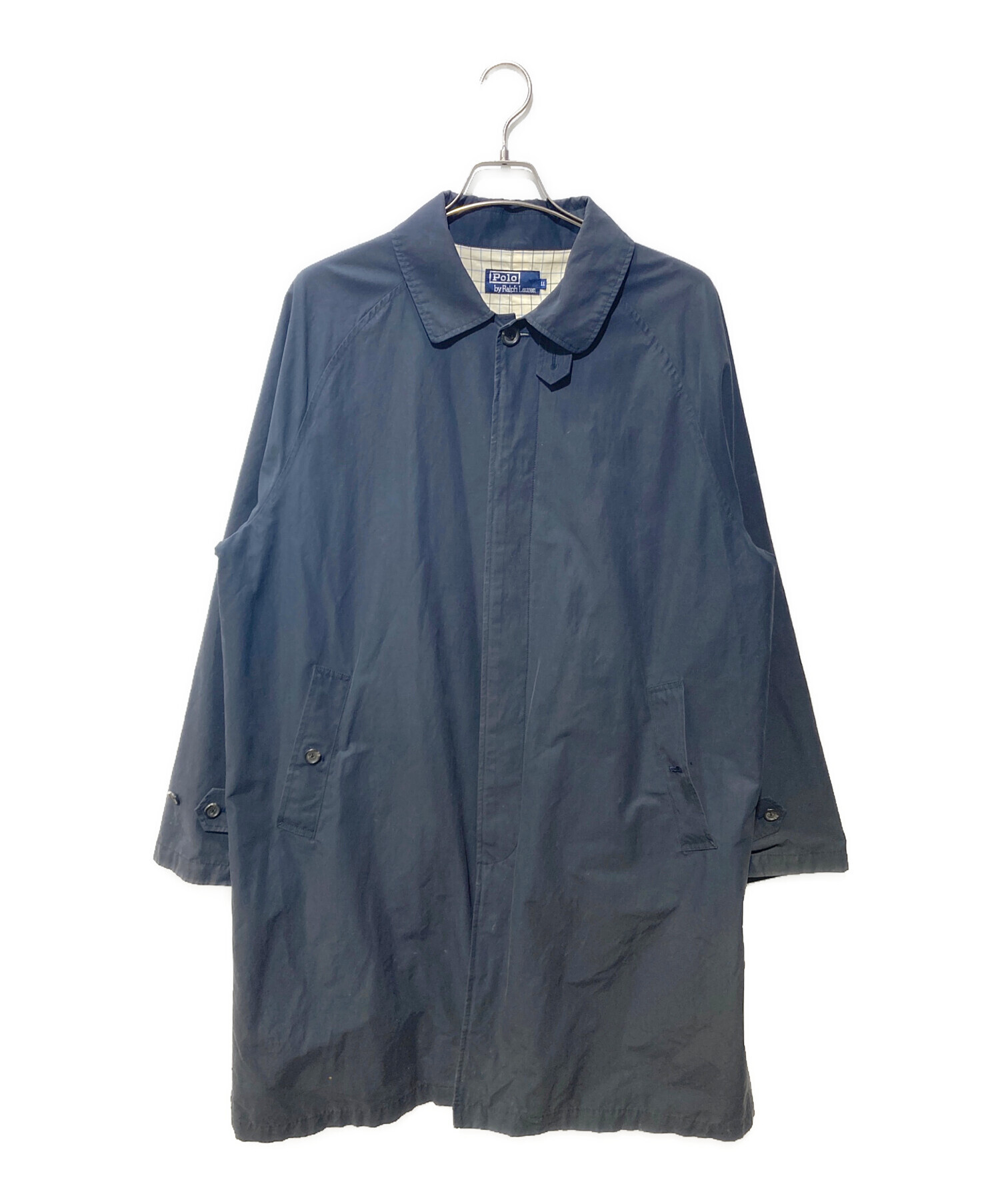 90s Ralph Lauren ステンカラーコート　撥水　ネイビー　日本製 中古・古着通販】POLO RALPH LAUREN (ポロ・ラルフローレン) ステン