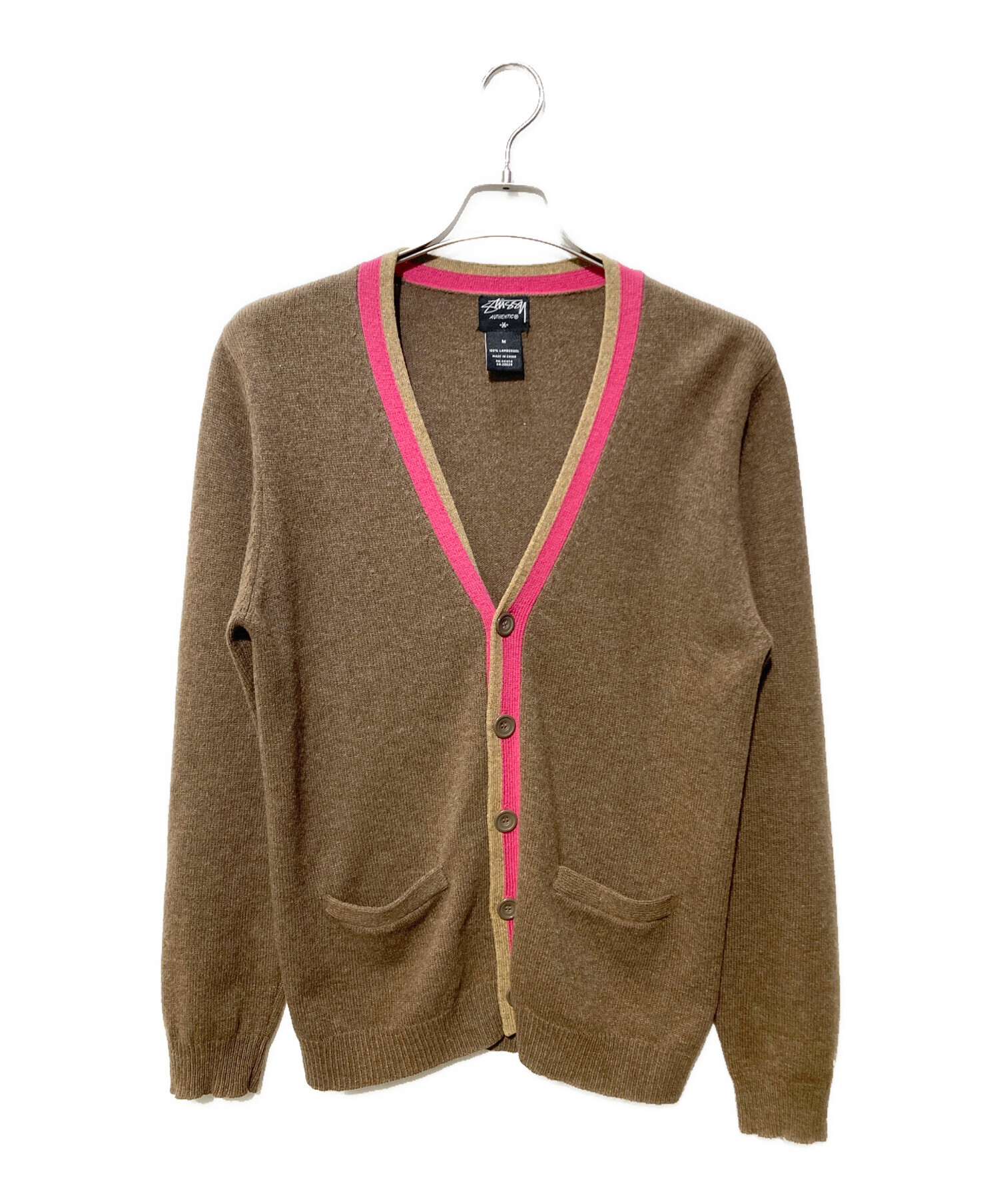 中古・古着通販】stussy (ステューシー) ラムウールカーディガン 