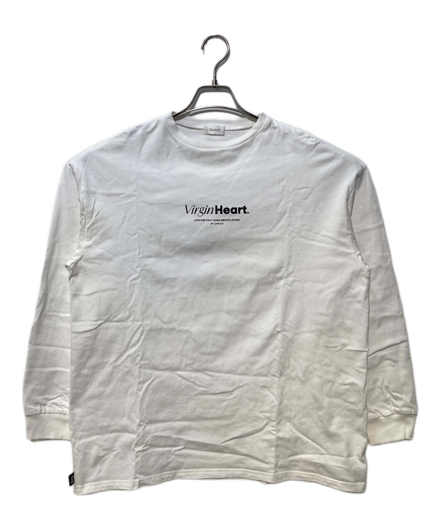 中古・古着通販】Darich (ダーリッチ) ハートモチーフロングTシャツ