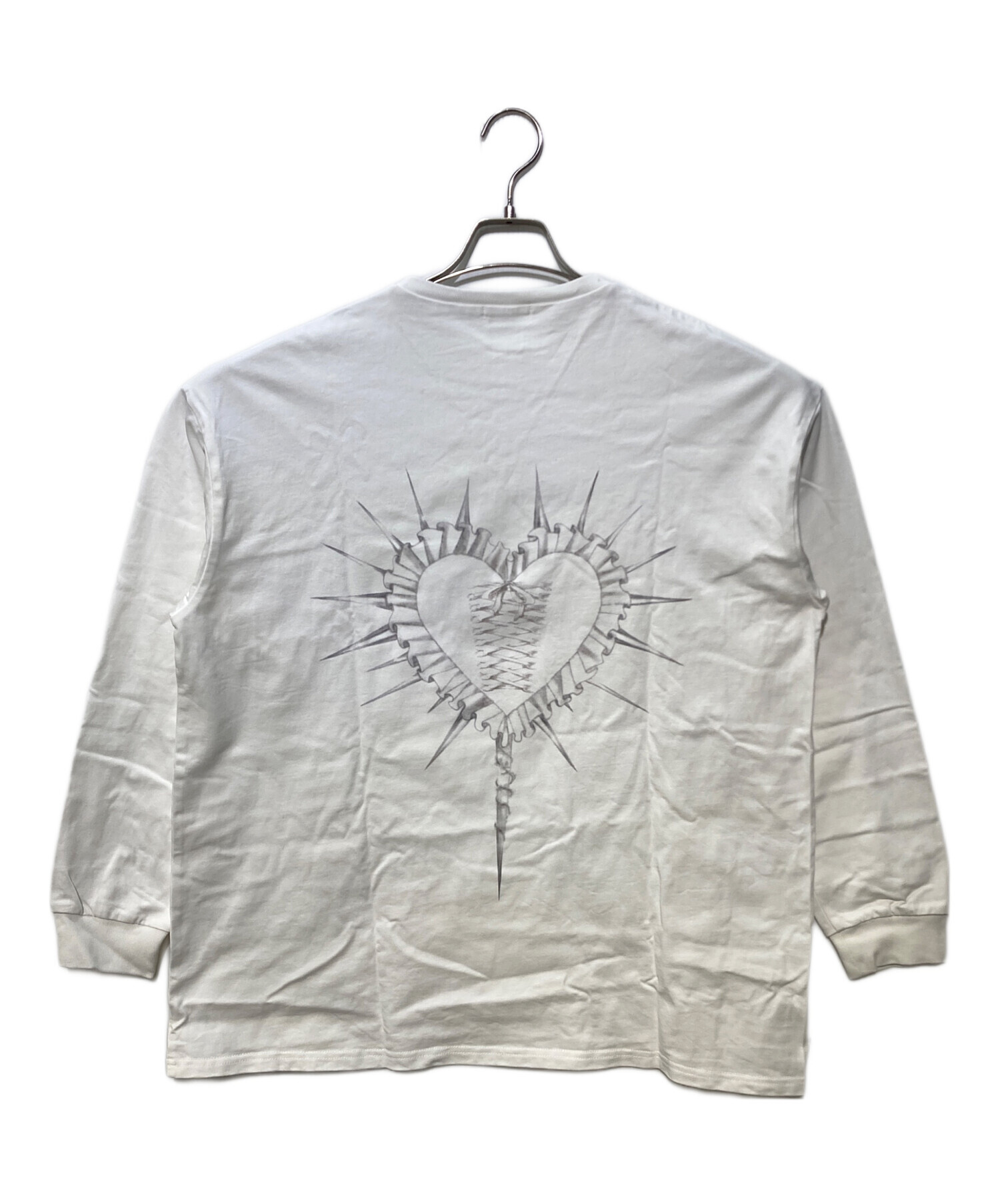 中古・古着通販】Darich (ダーリッチ) ハートモチーフロングTシャツ