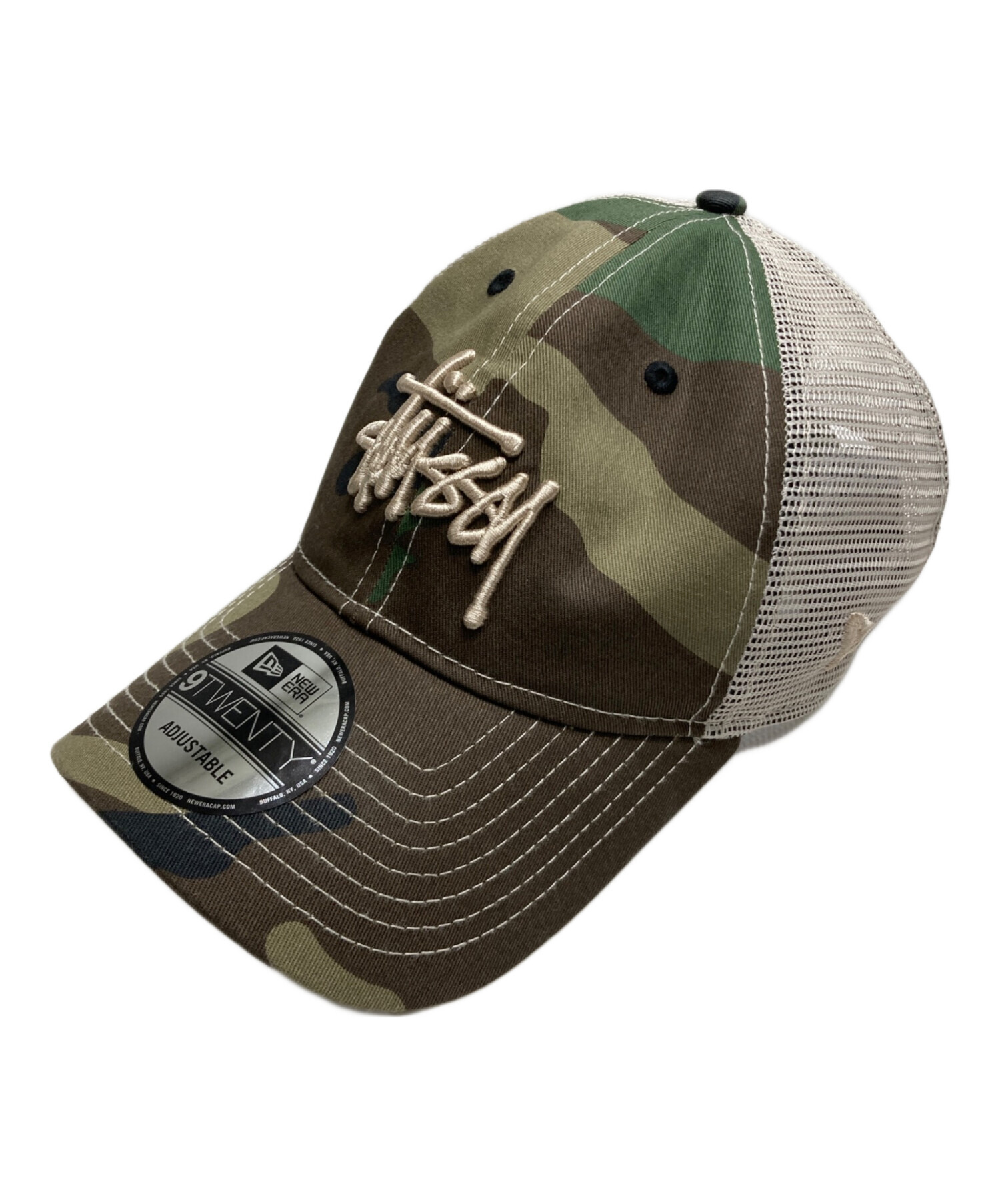 Stussy newera 迷彩 メッシュキャップ 中古・古着通販】stussy (ステューシー) New Era (ニューエラ) カモ柄