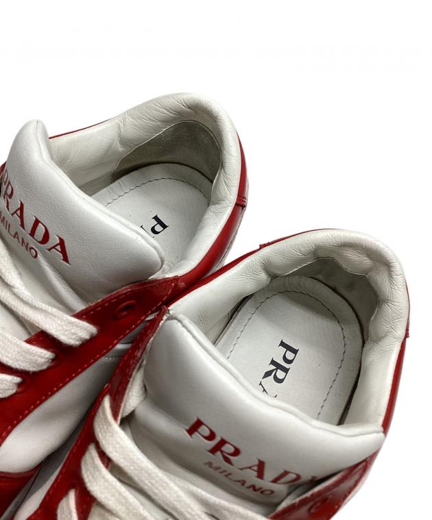 中古・古着通販】PRADA (プラダ) ダウンタウンレザースニーカー