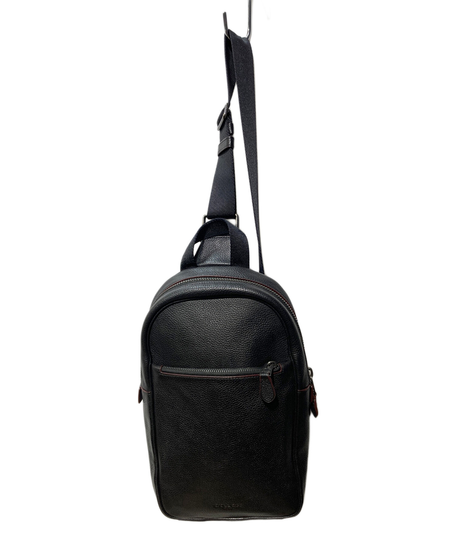 美品COACH ブラック ボディバッグ レザー 中古・古着通販】COACH (コーチ) ボディバッグ ブラック｜ブランド