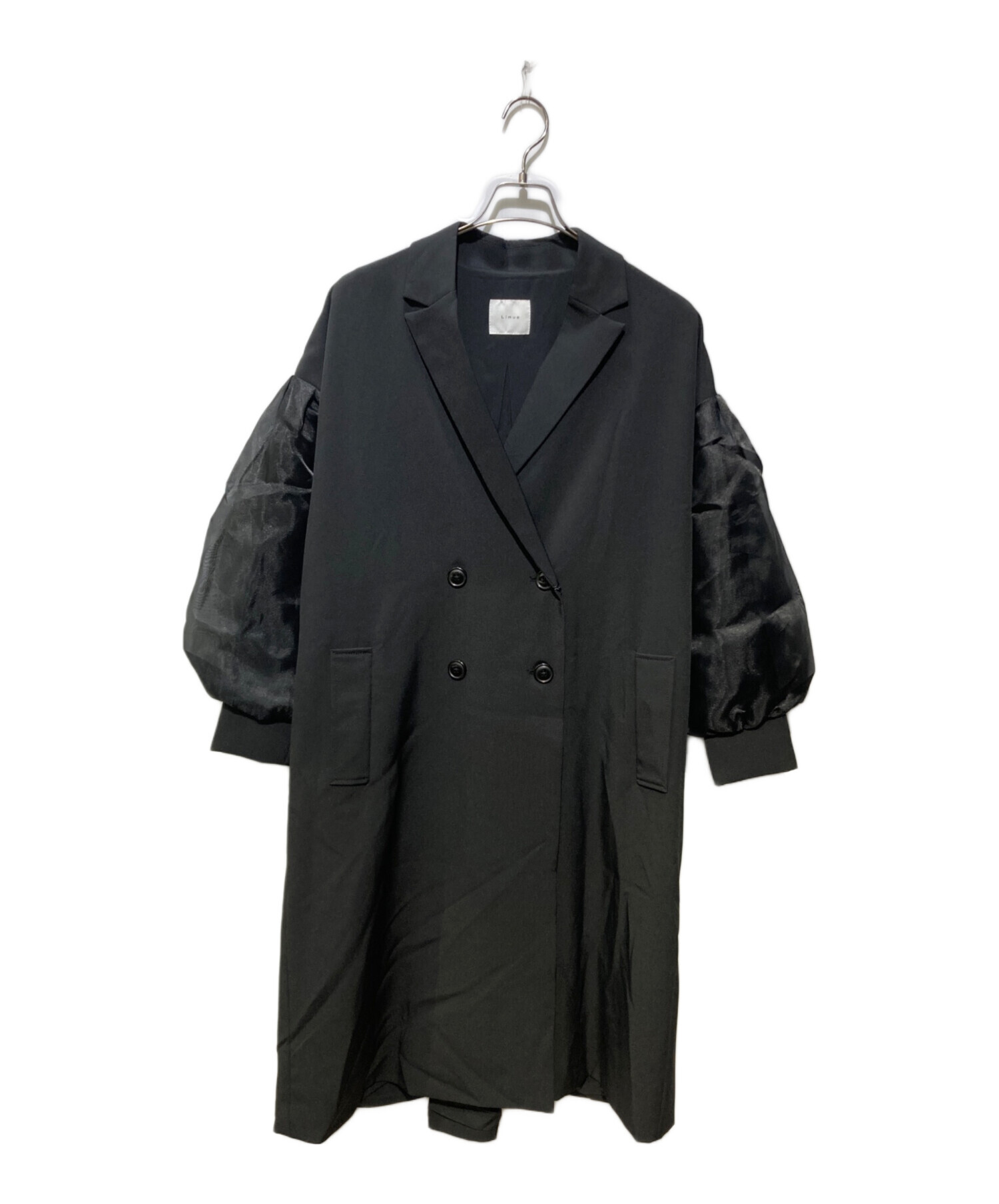 中古・古着通販】Limue (リミュ) オーガンジースリーブBIGコート 