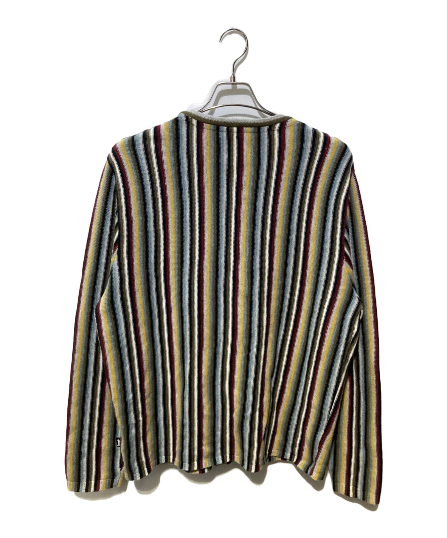 中古・古着通販】stussy (ステューシー) Stripe Pattern Cardigan