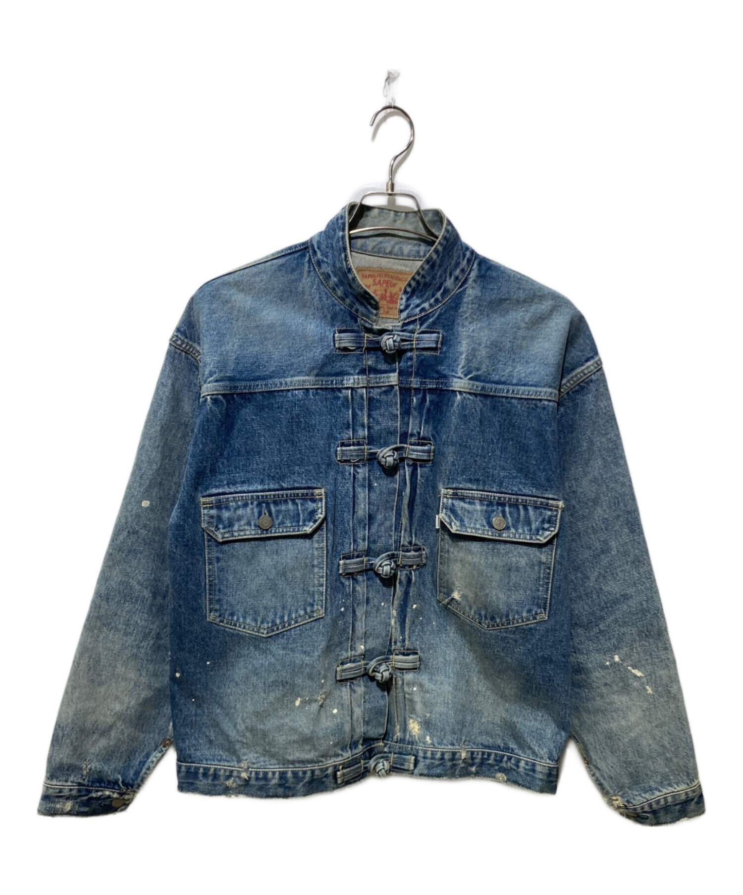 中古・古着通販】SAPEur (サプール) チャイナボタンデニムジャケット