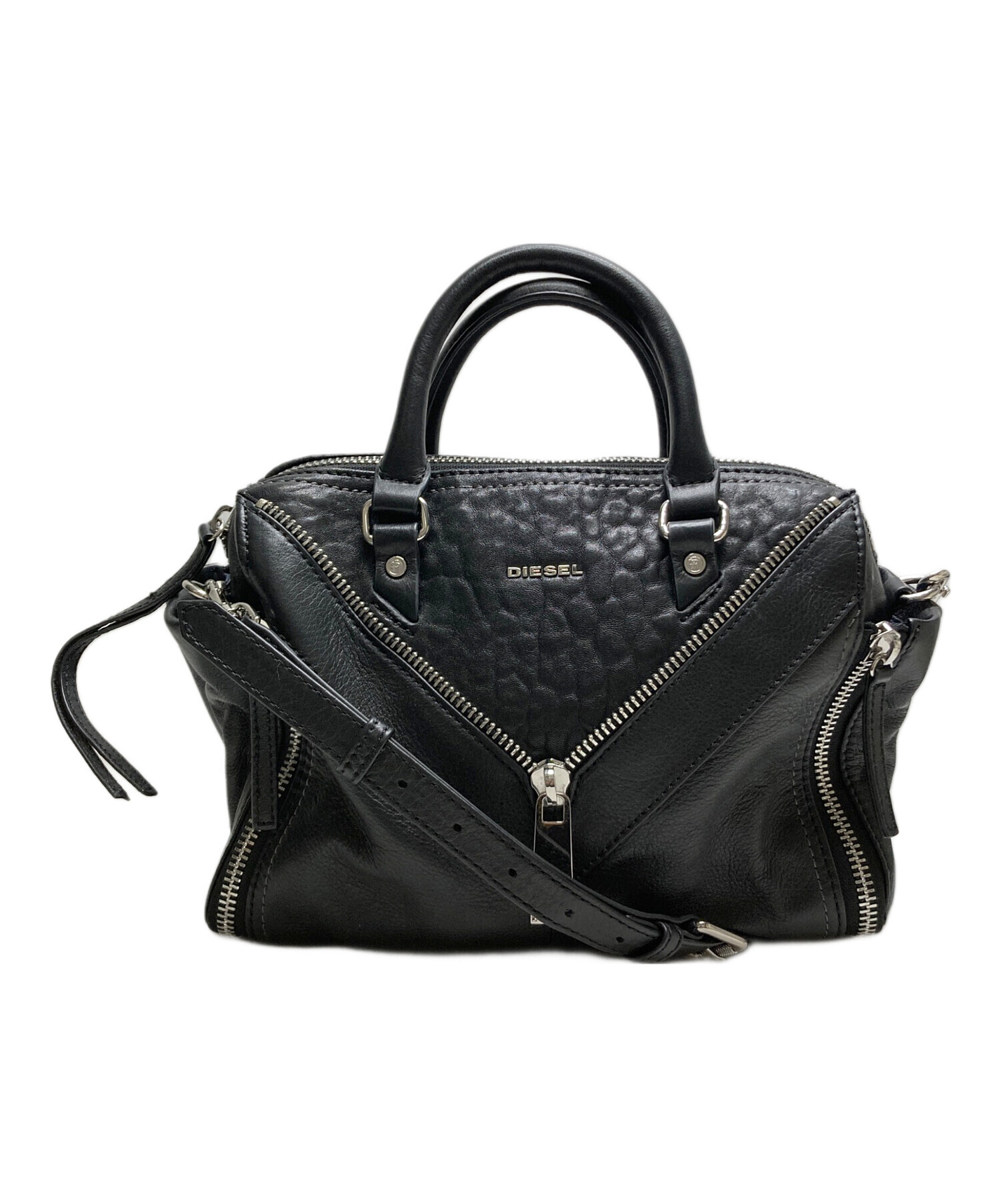 中古・古着通販】DIESEL (ディーゼル) LE ZIPPER 2WAYバッグ ブラック 