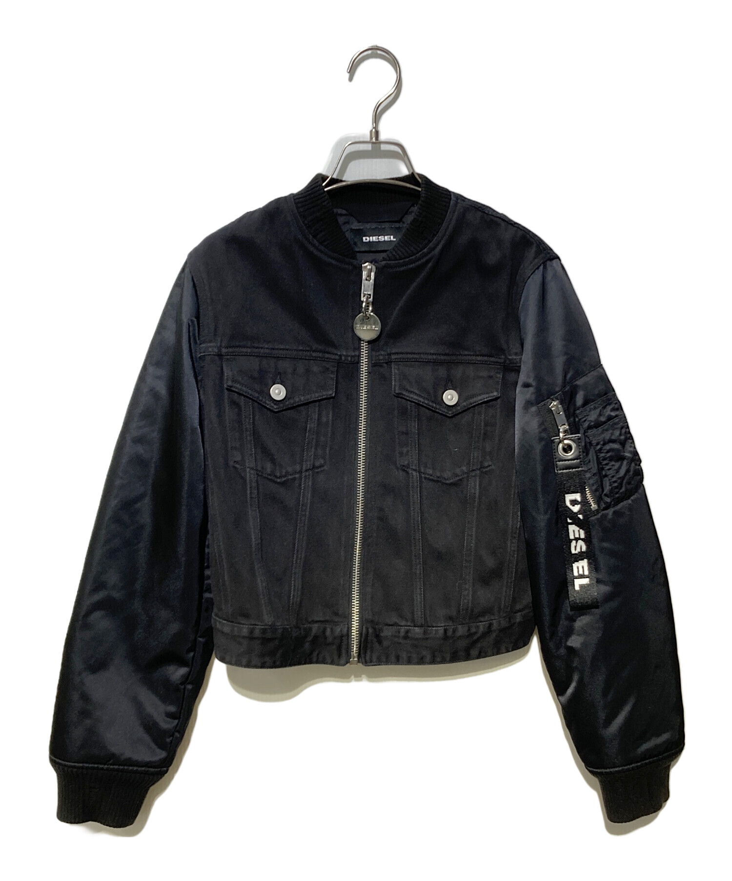 中古・古着通販】DIESEL (ディーゼル) デニム切替MA-1ジャケット