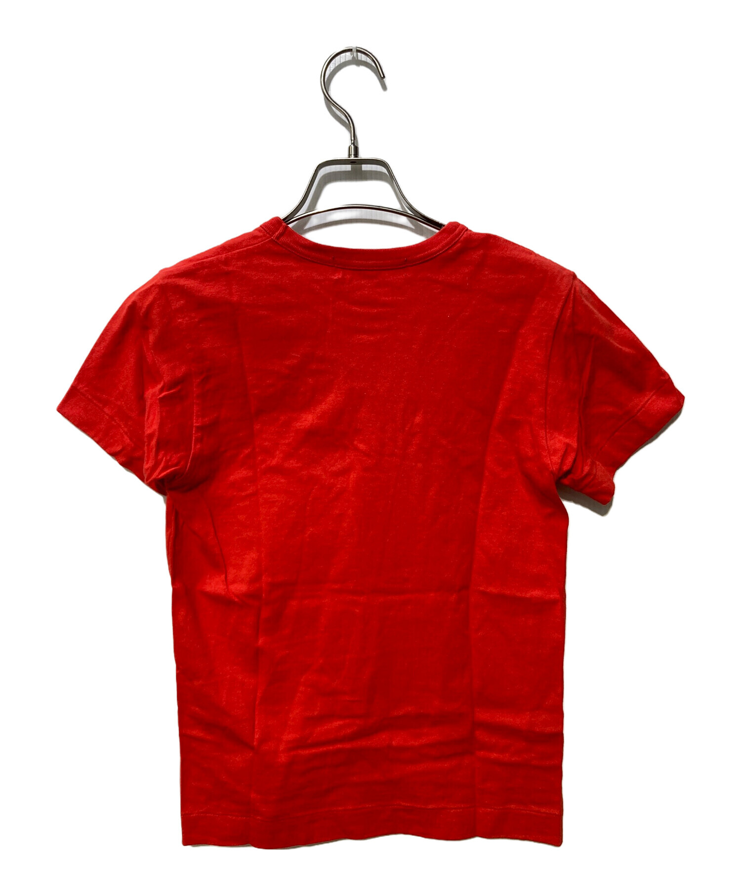 COMME des GARCONS Tシャツ・カットソー S 赤 【古着】【中古】【送料無料】 COMME des GARCONS - COMME des GARCONS Tシャツ・カットソー S 赤